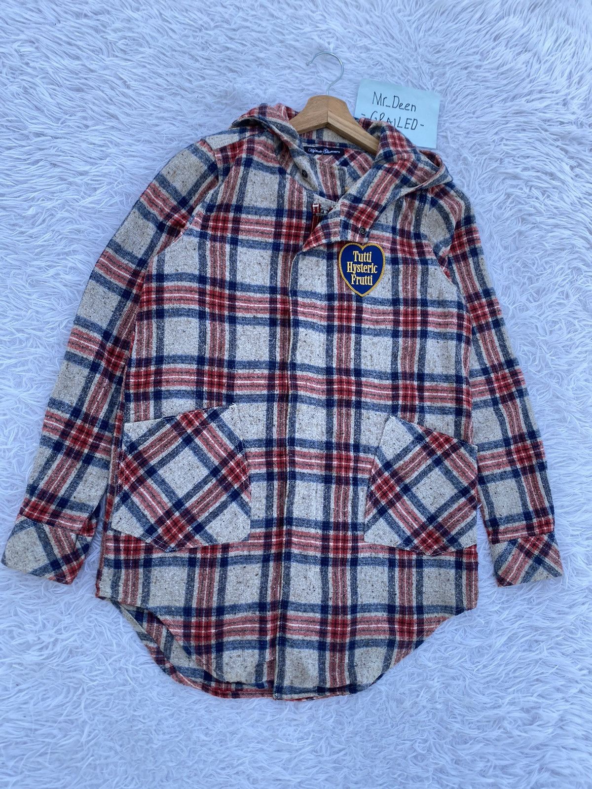 Hysteric Glamour Rare Vintage Hysteric Glamour Checkered Hooded Flannel Size US M / EU 48-50 / 2 - 2 Thumbnail