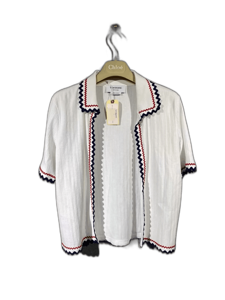 Thom Browne Thom Browne Women's Cardigan with Trim Size S / US 4 / IT 40 - 1 Thumbnail