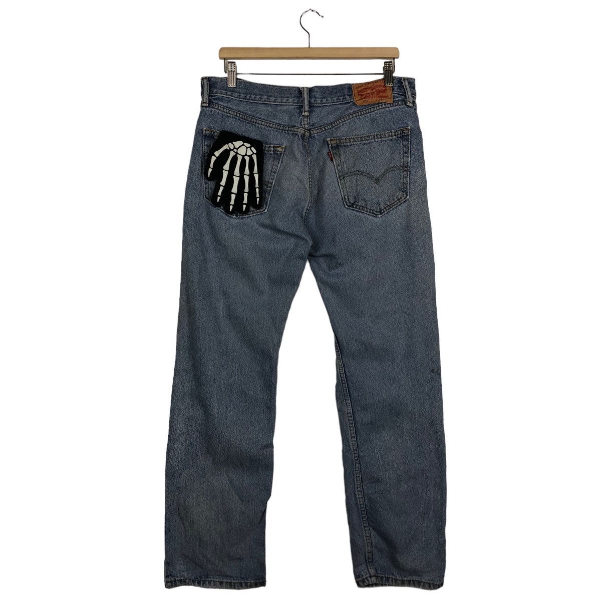 Levi's 🔥90’s Lot 505 Vintage Levis Distressed Denim Design Size US 34 / EU 50 - 8 Thumbnail