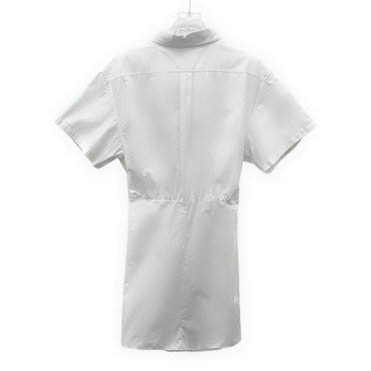 Alexander Wang Alexander Wang White Lapel Twisted Short Sleeve Dress K26WX Size M / US 6-8 / IT 42-44 - 2 Thumbnail