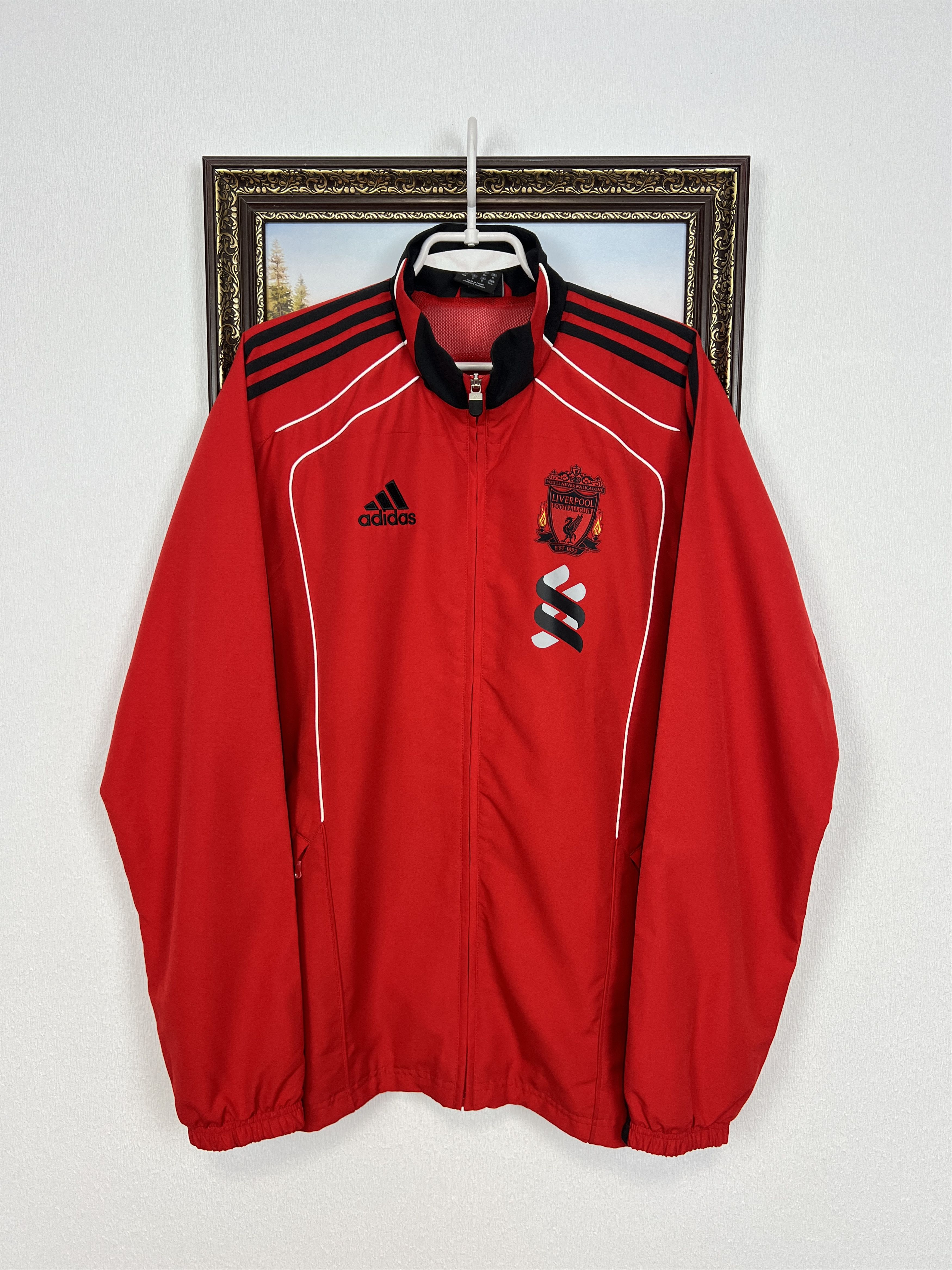 Adidas Vintage Adidas Liverpool Football Jacket Soccer YNWA Size US M / EU 48-50 / 2 - 1 Thumbnail
