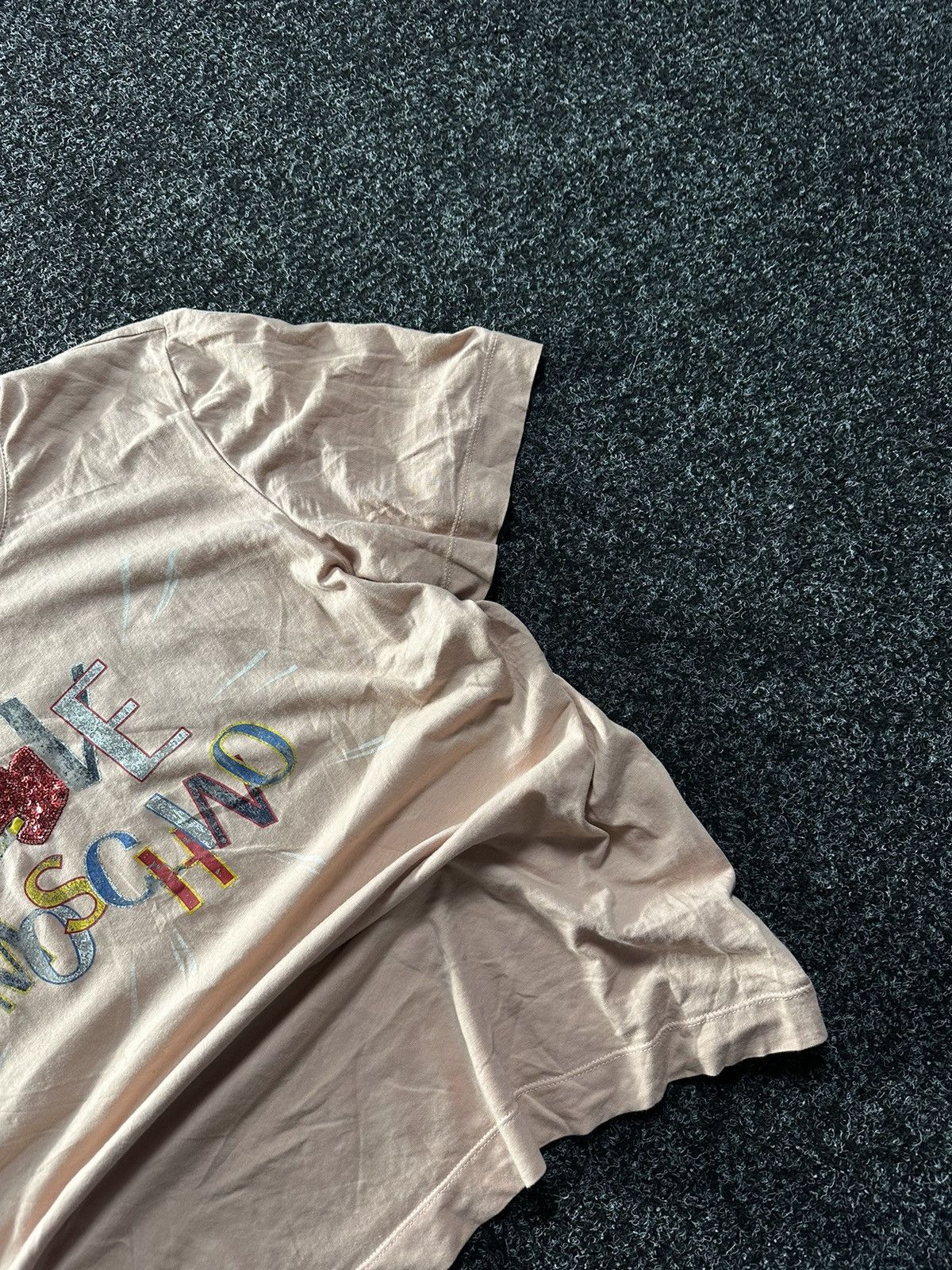 Love Moschino × Vintage 🚨VINTAGE LOVE MOSCHINO Y2K TEE SHIRT avant garde big logo Size L / US 10 / IT 46 - 3 Thumbnail