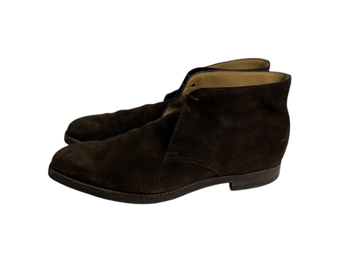 Crockett & Jones Crocket & JonesTetbury Chukka Dark Brown Suede Size US 10.5 / EU 43-44 - 2 Thumbnail