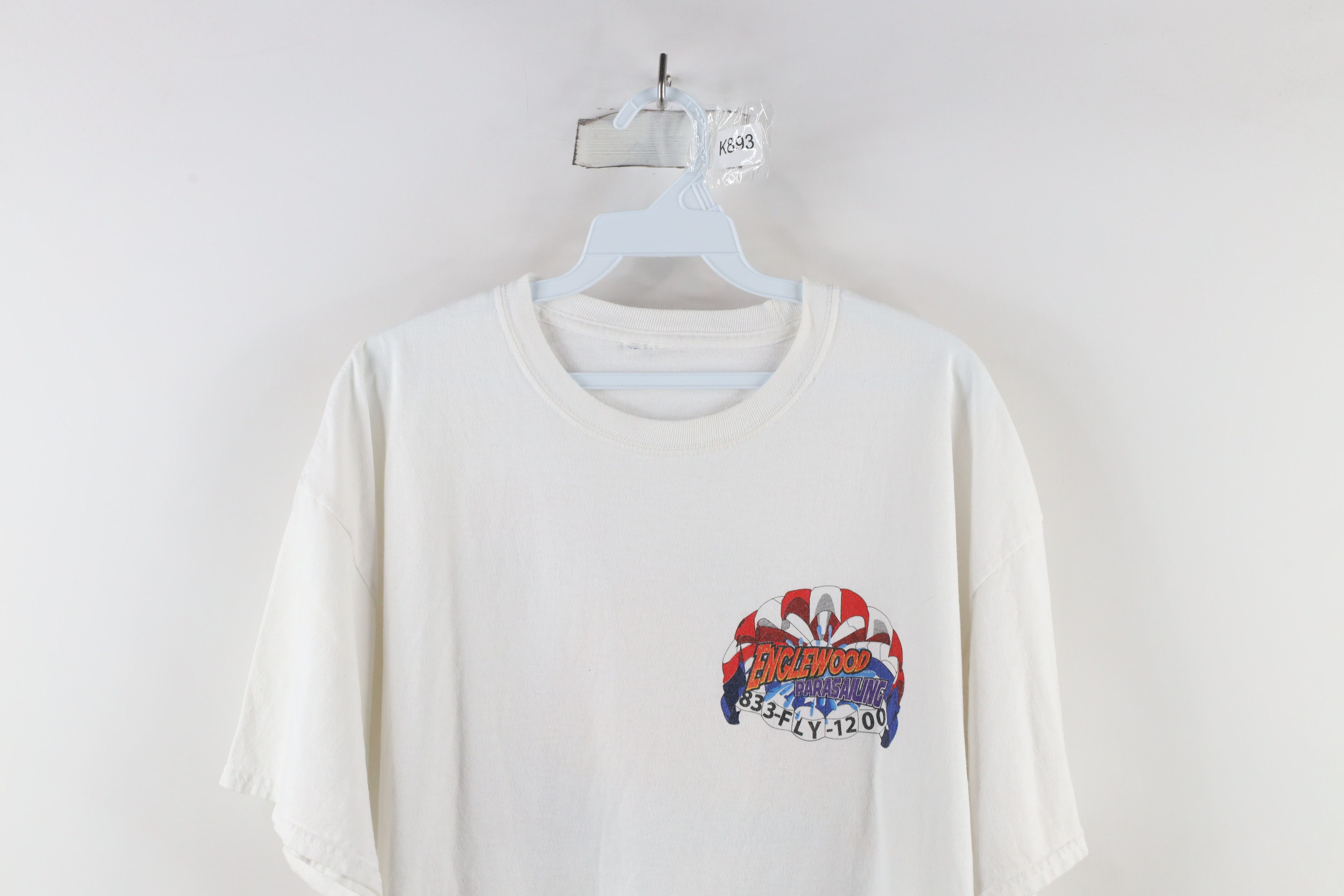Vintage Vintage Streetwear Spell Parasailing Short Sleeve T-Shirt Size US XL / EU 56 / 4 - 2 Thumbnail