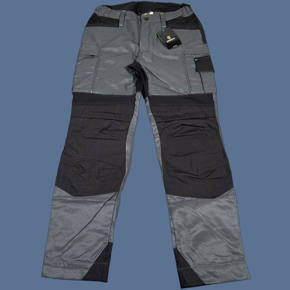 Doublet Cepovett Safety Cargo Work Pants Men's XL Charcoal Gray Utility Double Knee Size US 36 / EU 52 - 1 Thumbnail