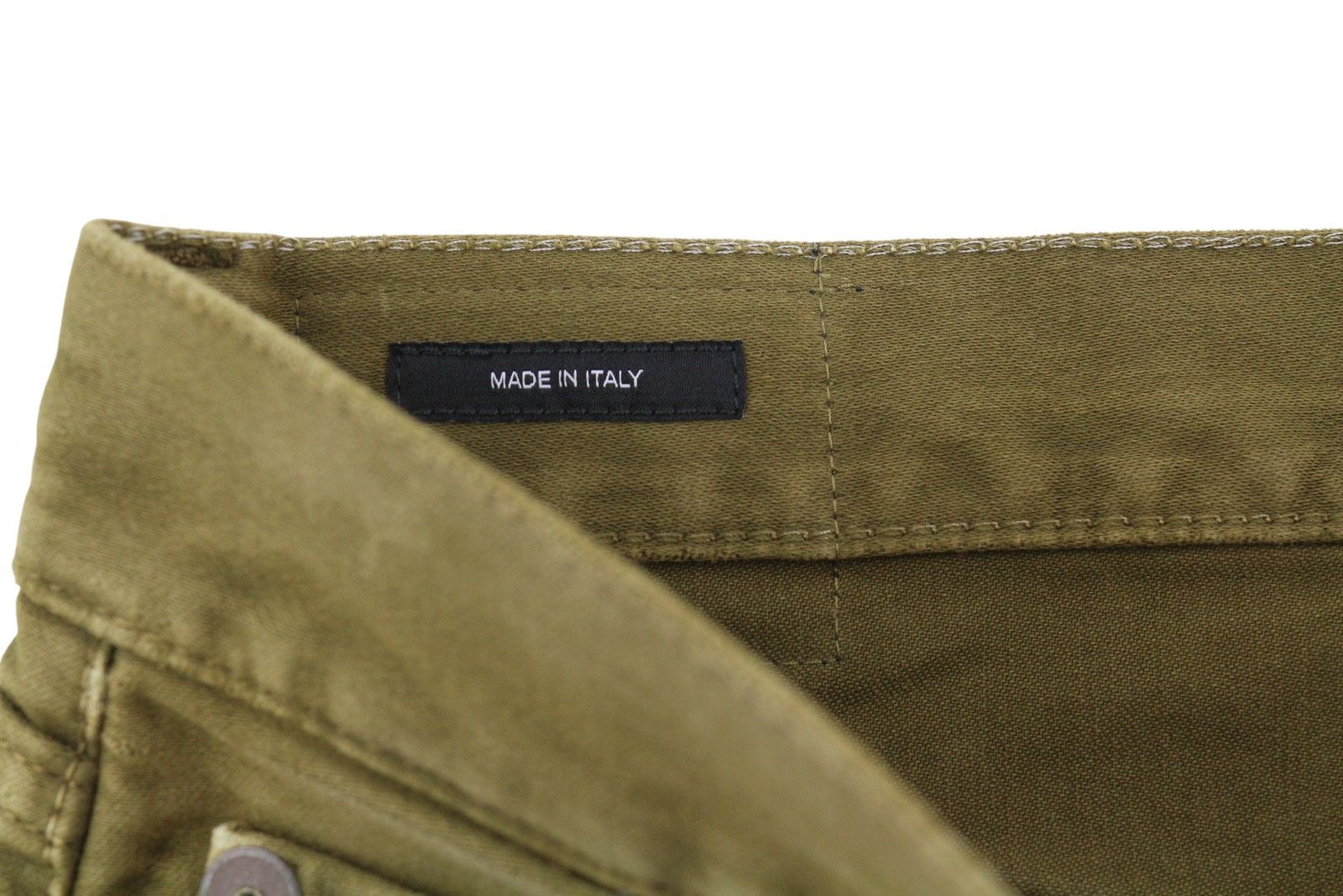 R13 BOYFRIEND 27 Olive Garment Dyed Moleskin Faded FW25 86612 Size 27" / US 4 / IT 40 - 6 Thumbnail