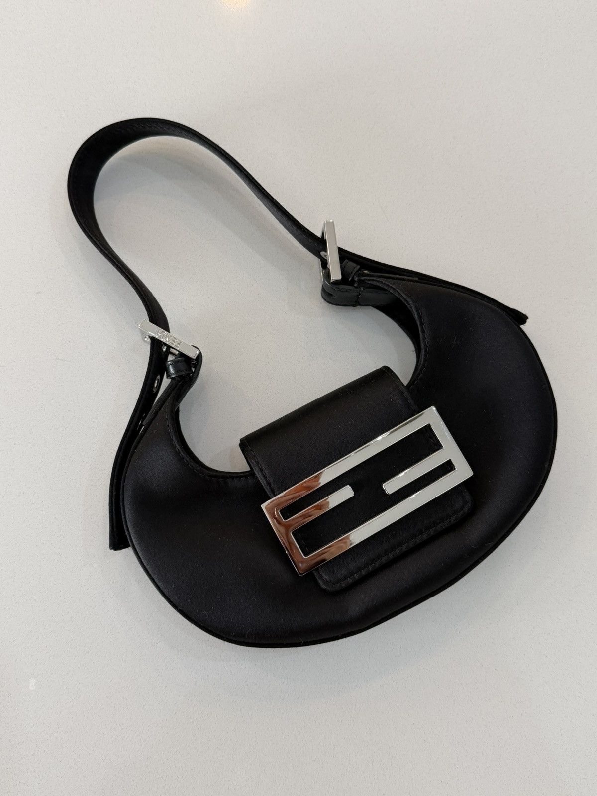 Fendi Fendi Satin Cookie bag in black Size ONE SIZE - 2 Thumbnail