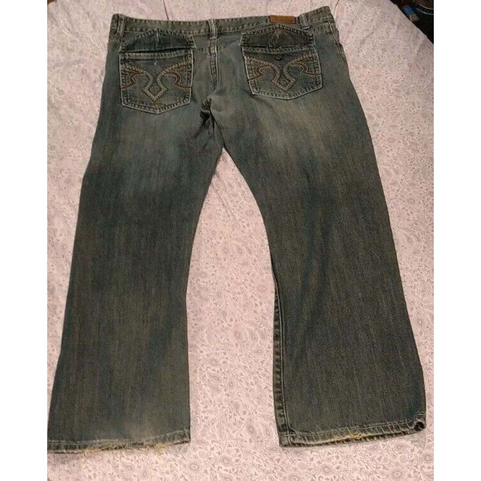 Flypaper Jeans Flypaper Jeans Distressed Straight Bootcut Men's Size 36x30 Size US 36 / EU 52 - 2 Thumbnail