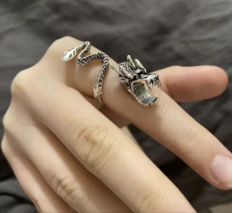 Jewelry Dragon Cigarette Holder Ring Size ONE SIZE - 2 Thumbnail