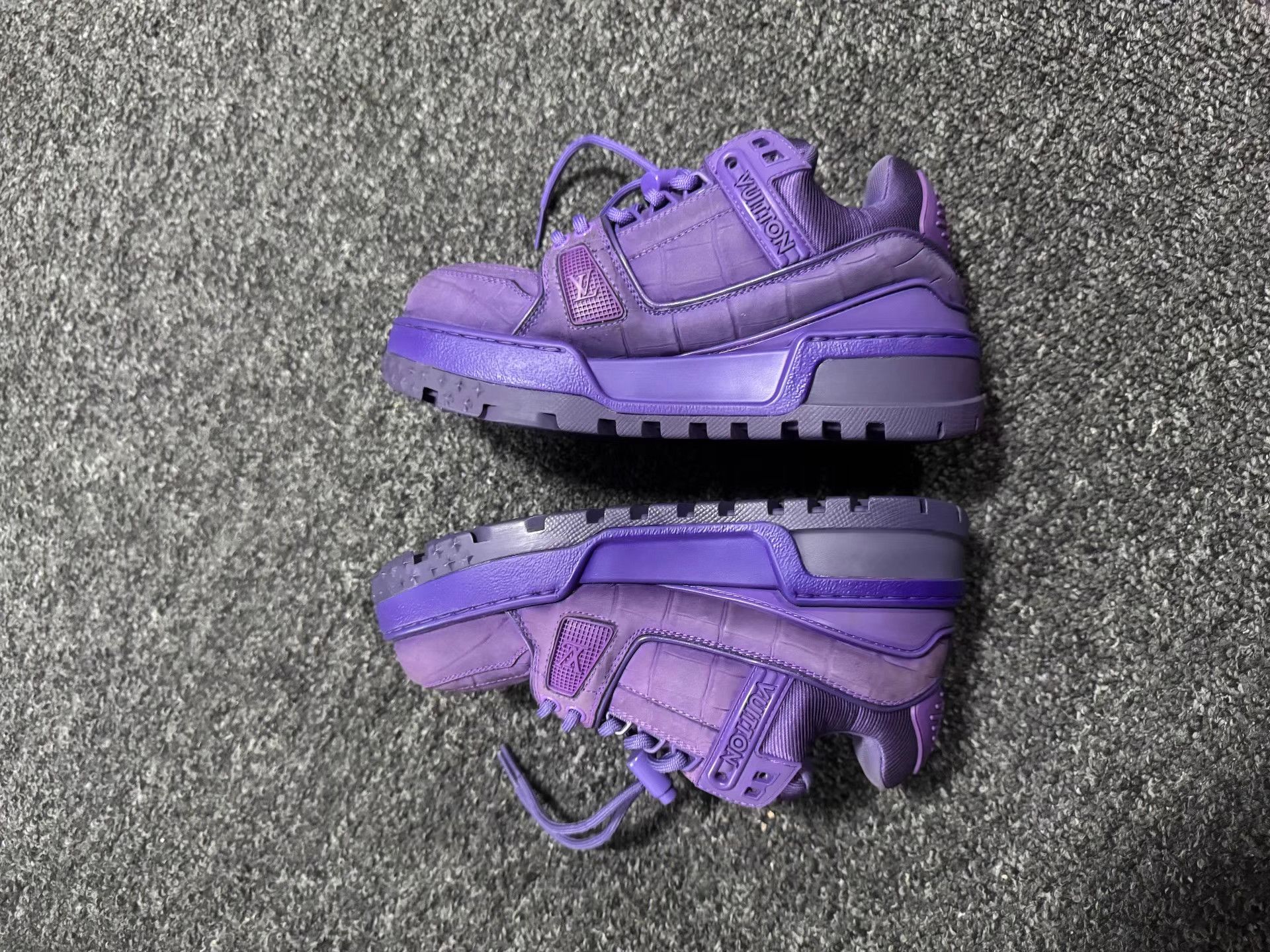 Louis Vuitton Louis Vuitton Trainer Purple Low-Top Sneakers K13 Size US 6.5 / IT 36.5 - 5 Thumbnail