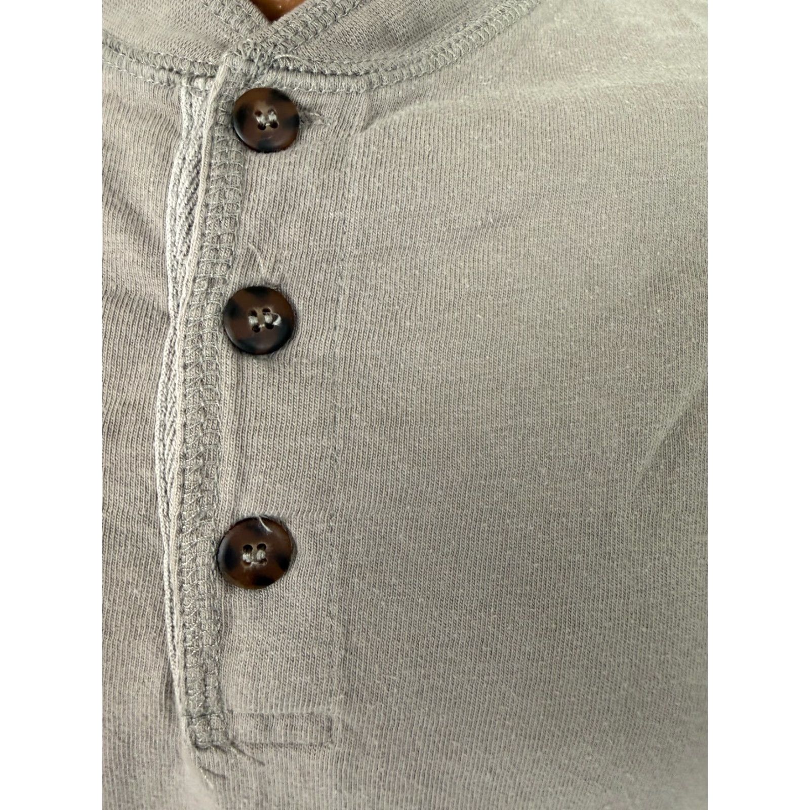 Vintage VINTAGE Outdoor Exchange Shirt Men L Beige Henley Midweight Cotton 90s Grunge Outdoor Mens Size US L / EU 52-54 / 3 - 4 Thumbnail