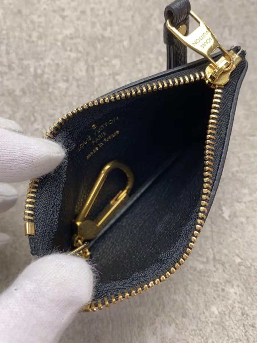 Louis Vuitton Louis Vuitton Monogram Empreinte Pochette Cle Leather Black Size ONE SIZE - 4 Thumbnail