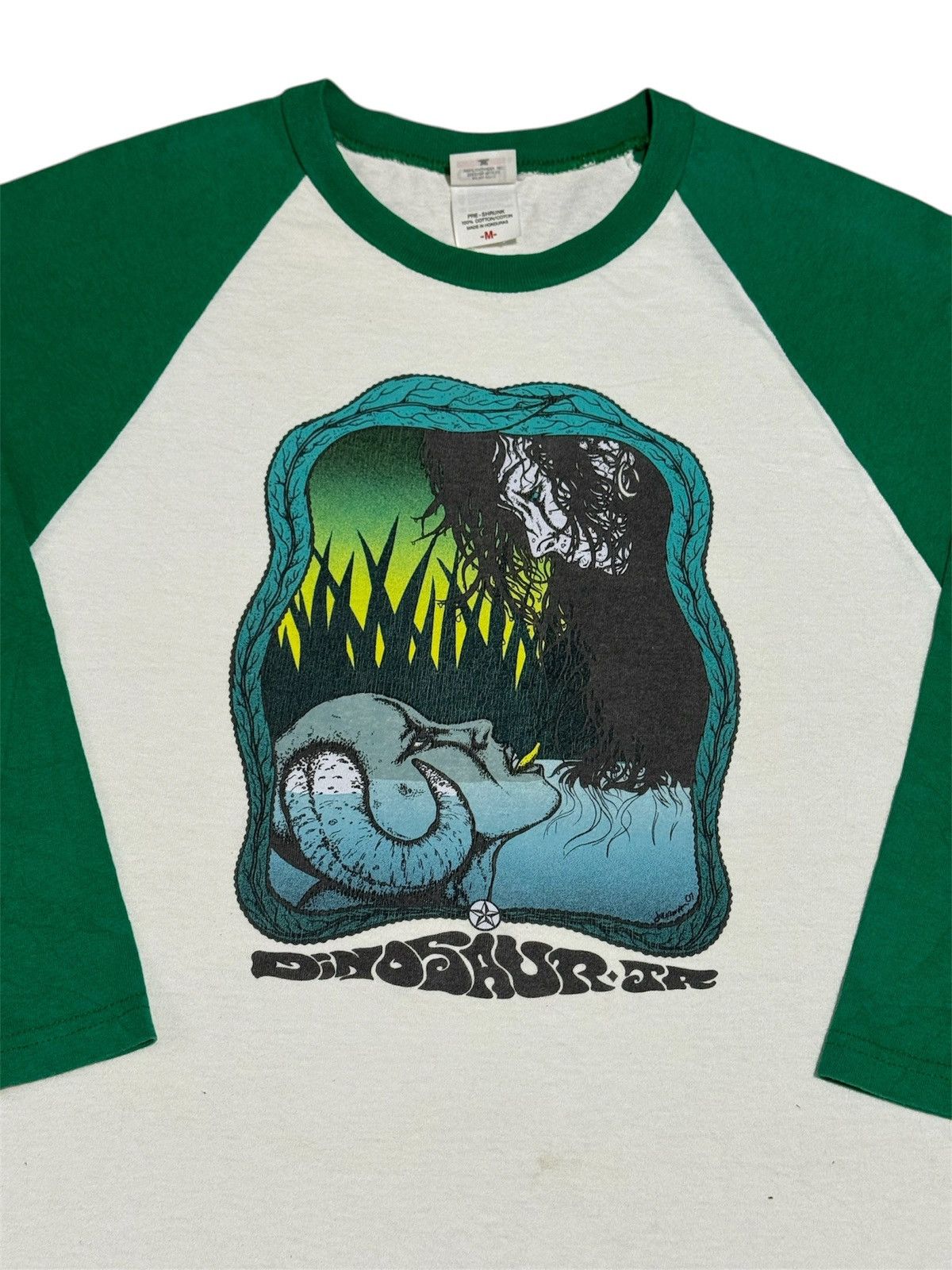Band Tees Vintage 07’ Dinosaur Jr. art by Jermaine Rogers Raglan Size US M / EU 48-50 / 2 - 2 Thumbnail
