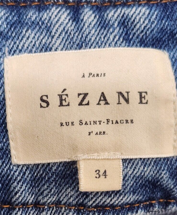 Sezane Sezane Alvin Slouchy High Rise Jeans in Light Vintage Washed Size 24" / US 00 / IT 34 - 6 Thumbnail