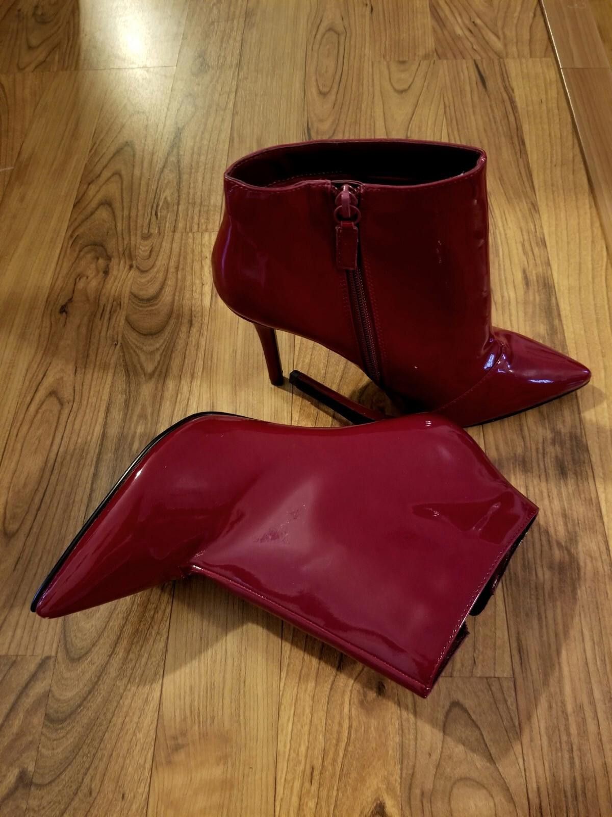 Other New Charles & Keith Women's 7.5 Ankle BOOTS Red Heels Size US 7.5 / IT 37.5 - 6 Thumbnail