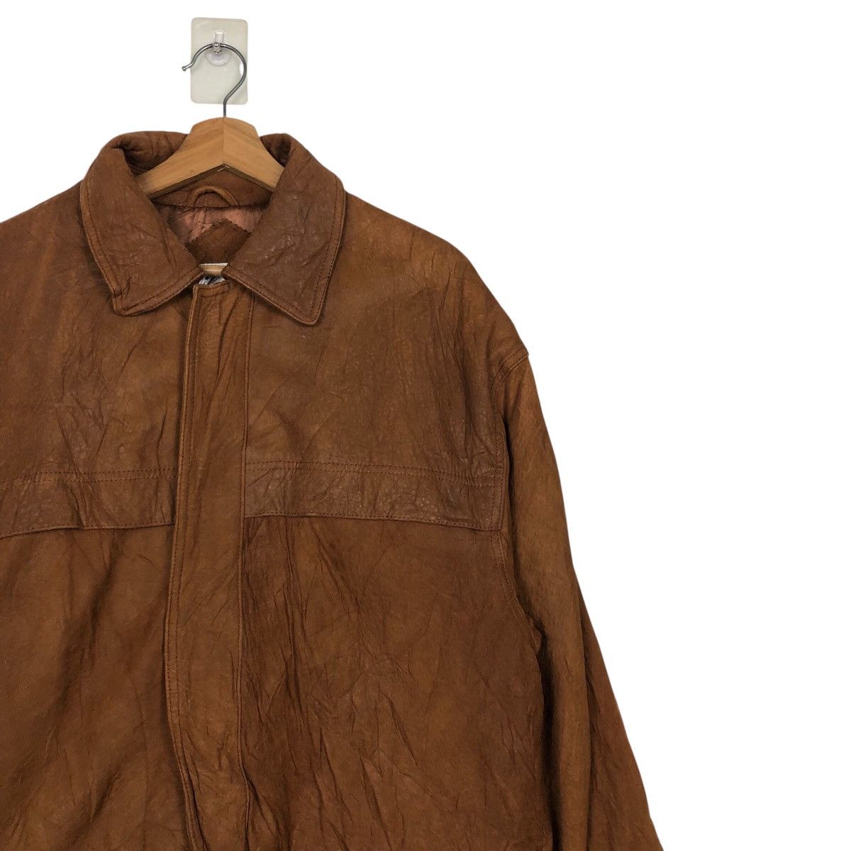 Japanese Brand × Vintage 📌Vintage Genuine Biker Leather Jacket Milanoga Issey Miyake Size US S / EU 44-46 / 1 - 7 Thumbnail
