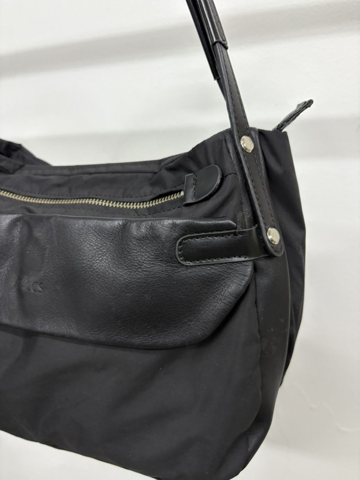 Yohji Yamamoto Yohji Yamamoto Y'SACCS bag black bag leather pocket design Size ONE SIZE - 3 Thumbnail