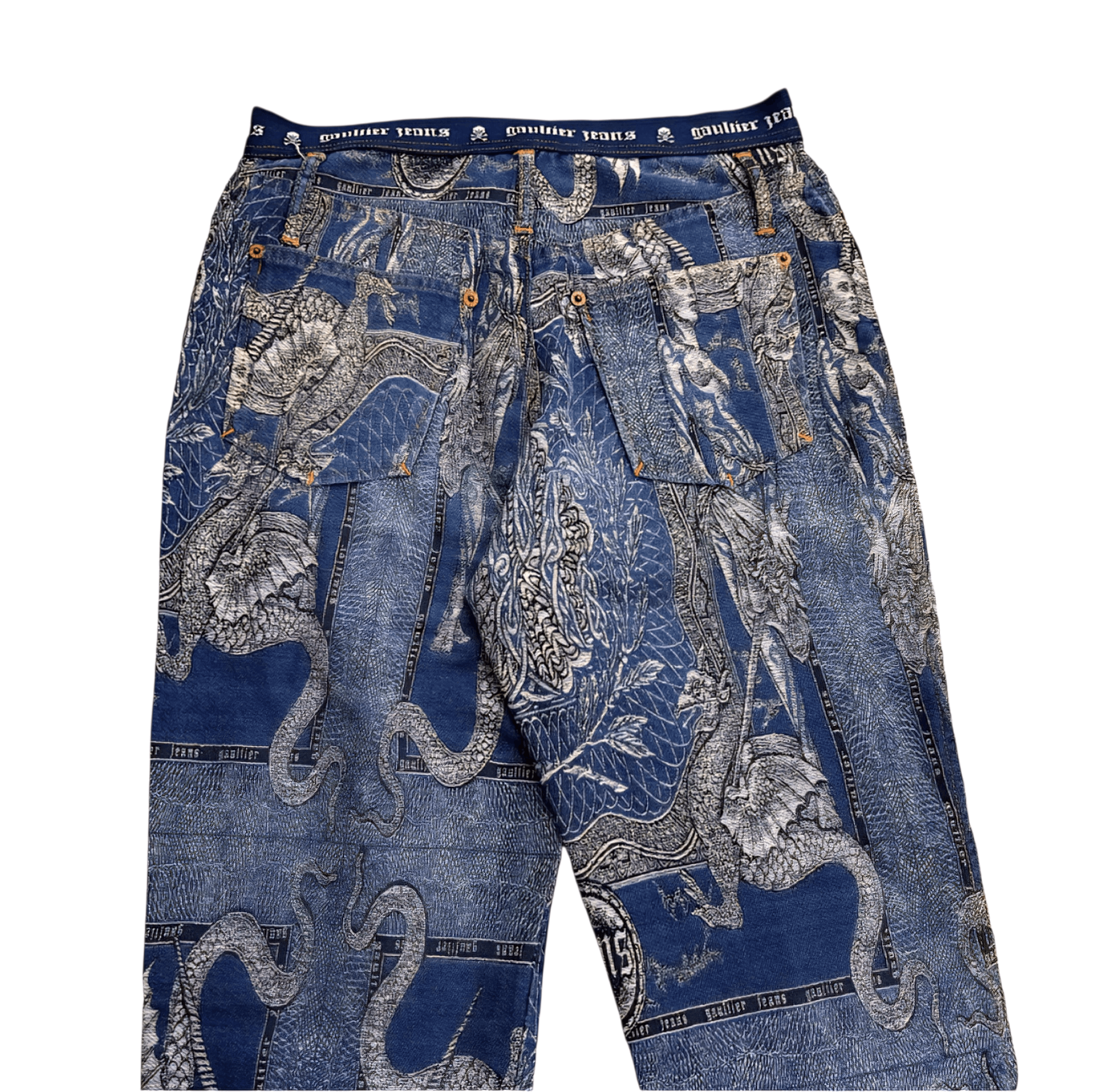 Jean Paul Gaultier Jean Paul Gaultier Dragon Tattoo Pants FW 95 Size US 28 / EU 44 - 6 Thumbnail