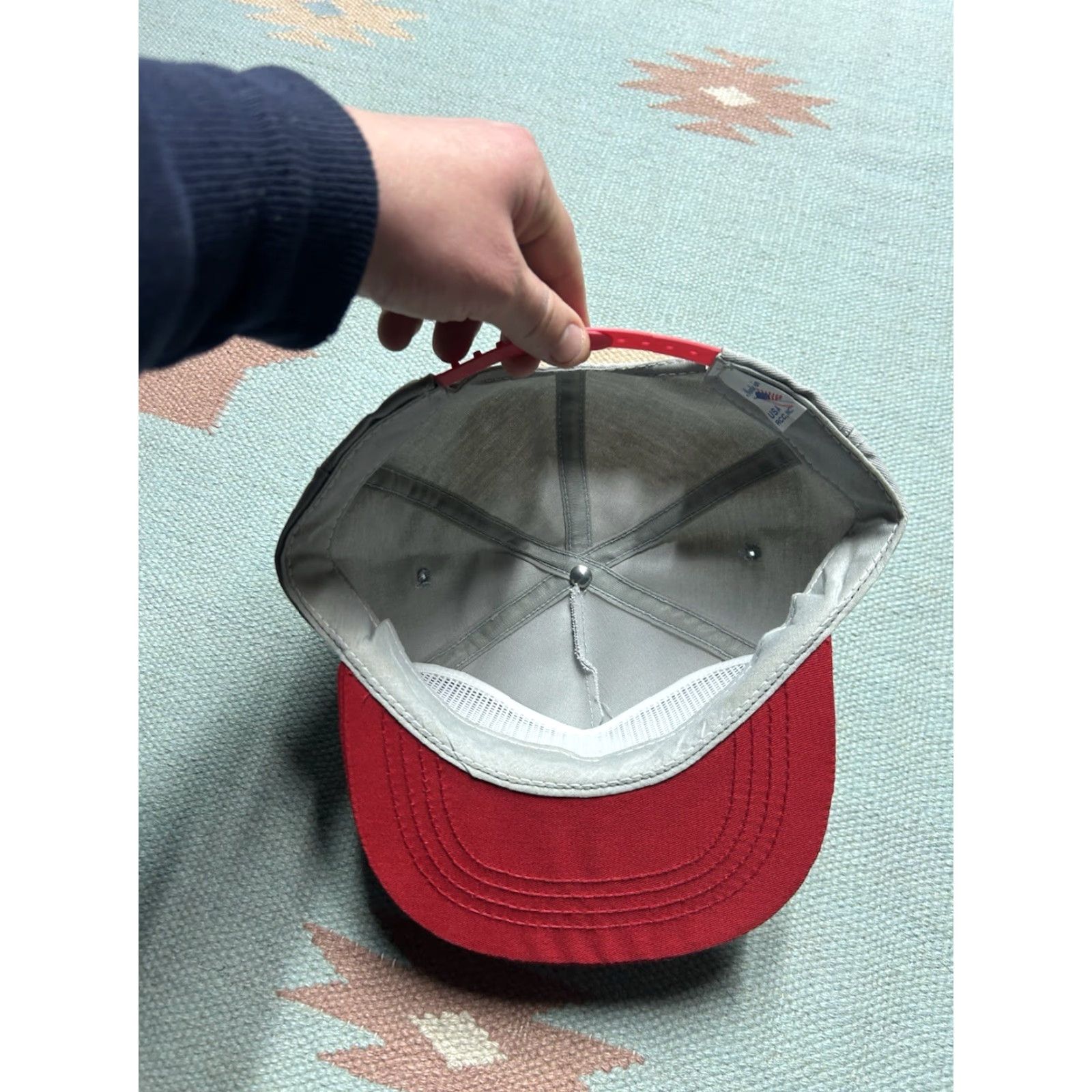 Vintage VINTAGE Snapback Hat Gray USA Michigan Unbranded Adjustable Men 80s 90s Schimmelmann’s Tool & Mfg Cap Size ONE SIZE - 5 Thumbnail