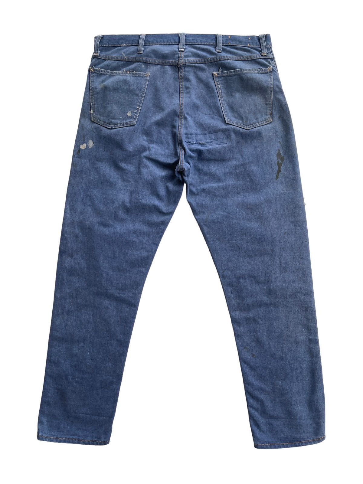Original Montgomery 1950s Powr House 101 Selvedge Distressed Denim Size US 38 / EU 54 - 5 Thumbnail