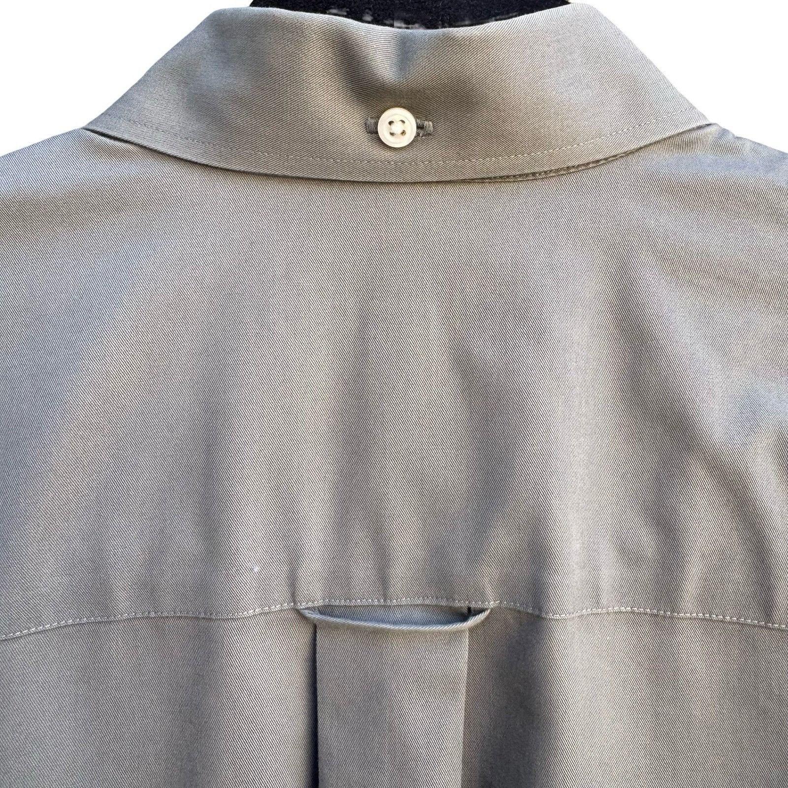 Nordstrom Nordstrom Smartcare Mens Long Sleeve Button Down Shirt Grey Size US L / EU 52-54 / 3 - 6 Thumbnail