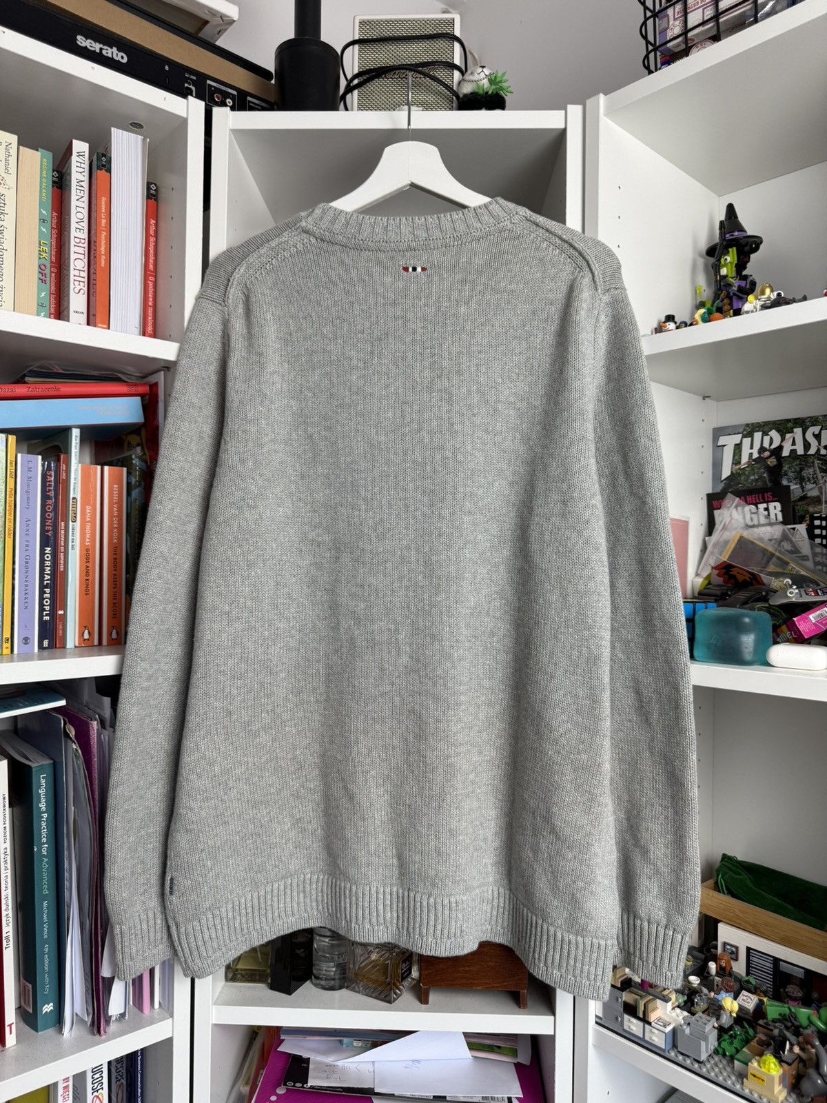 Designer × Napapijri Napapijri flag logo knitted sweater XXL streetwear casual y2k Size US XXL / EU 58 / 5 - 2 Thumbnail