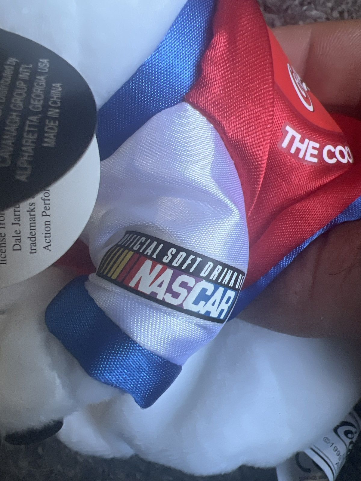 Coca Cola 1999 Coca-Cola NASCAR Dale Jarrett Plush Size ONE SIZE - 3 Thumbnail