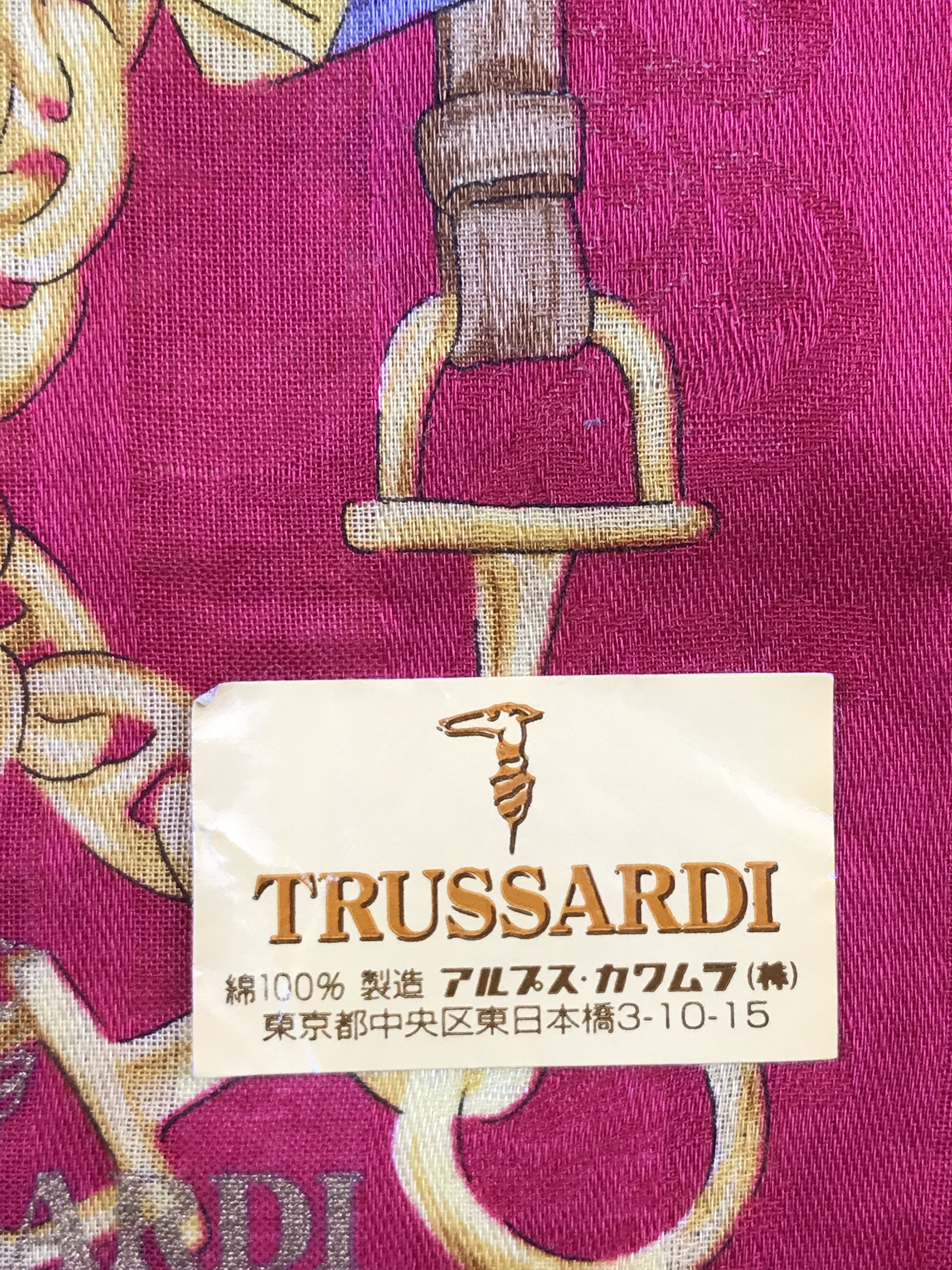 Designer × Trussardi × Vintage Vintage Trussardi Bandana Neckerchief Handkerchief Size ONE SIZE - 6 Thumbnail