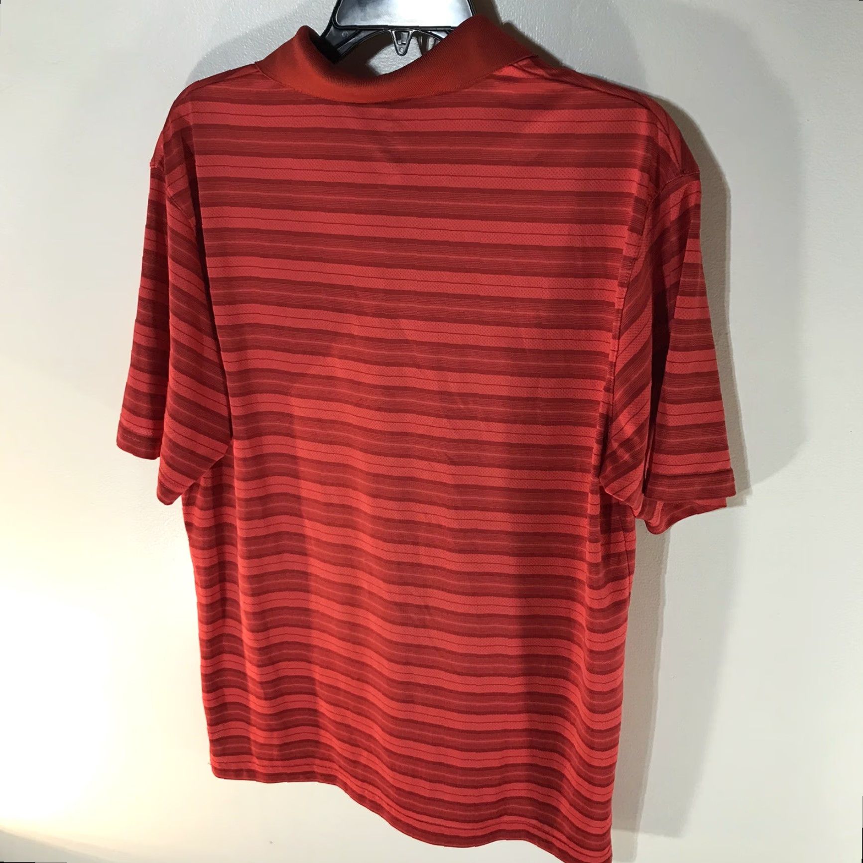 PGA Tour PGA TOUR Airflux Red Striped Polo Shirt Mens Size M, Breathable Lightweight Activewear, Golf Size US M / EU 48-50 / 2 - 2 Thumbnail