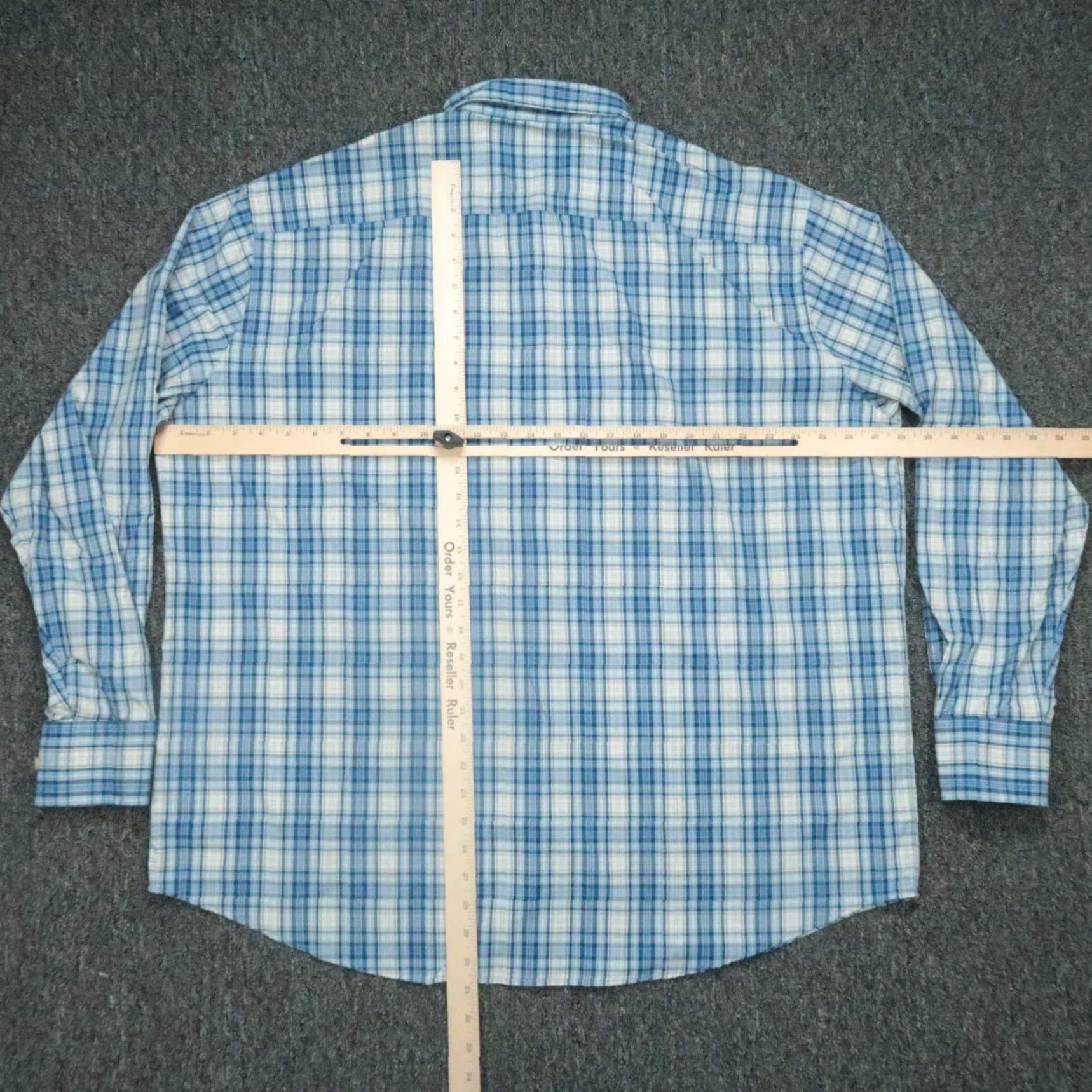Peter Millar Peter Millar Shirt Men 2XL Blue Plaid Long Sleeve Button Up Casual Shirt Size US XXL / EU 58 / 5 - 5 Thumbnail