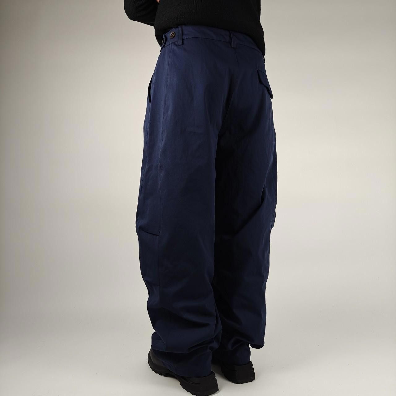 Other Japanese Style Navy Pleated Wide Trousers Size US 32 / EU 48 - 5 Thumbnail