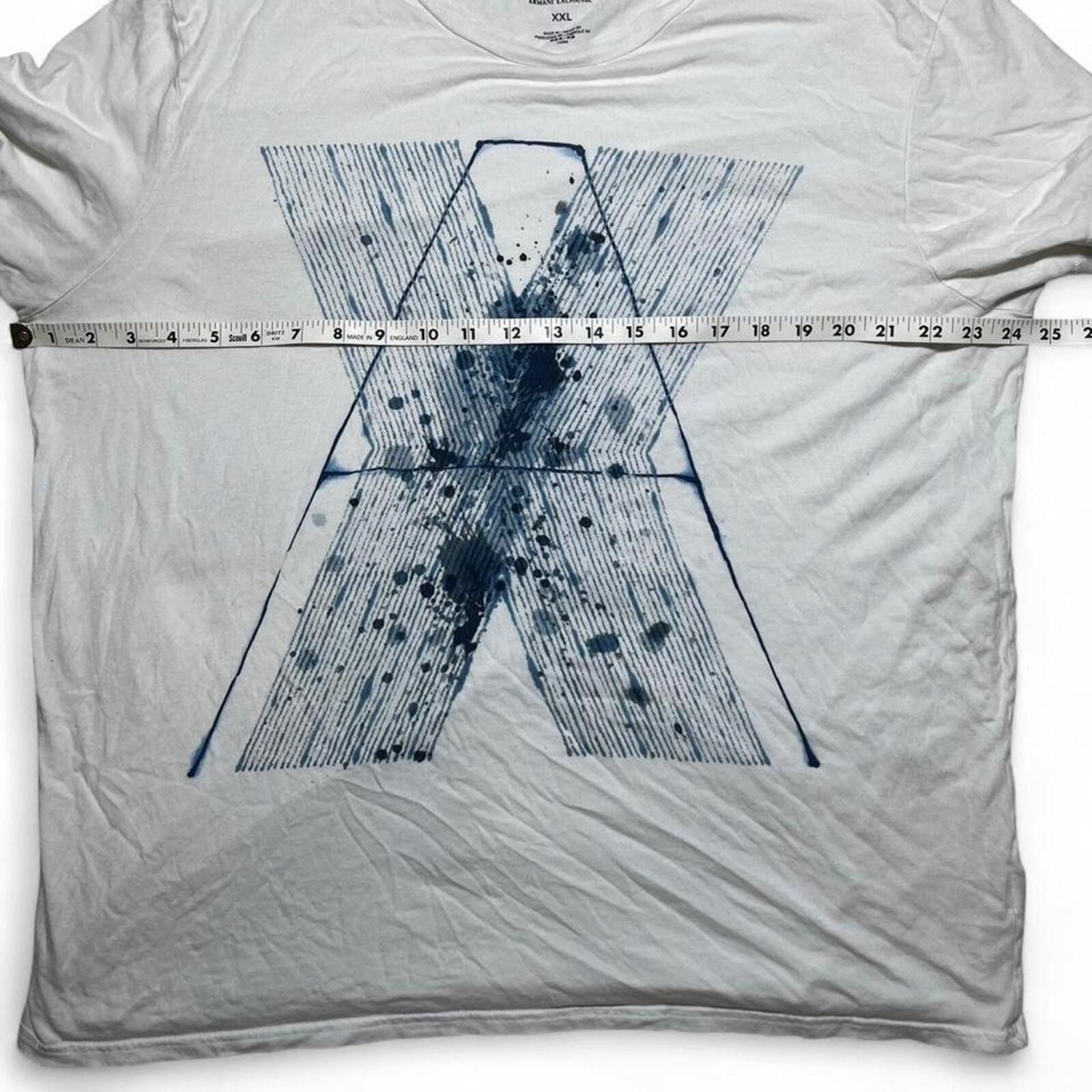 Armani Exchange Armani Exchange Paint Splatter Graphic Logo T-Shirt Size XXL Size US XXL / EU 58 / 5 - 5 Thumbnail