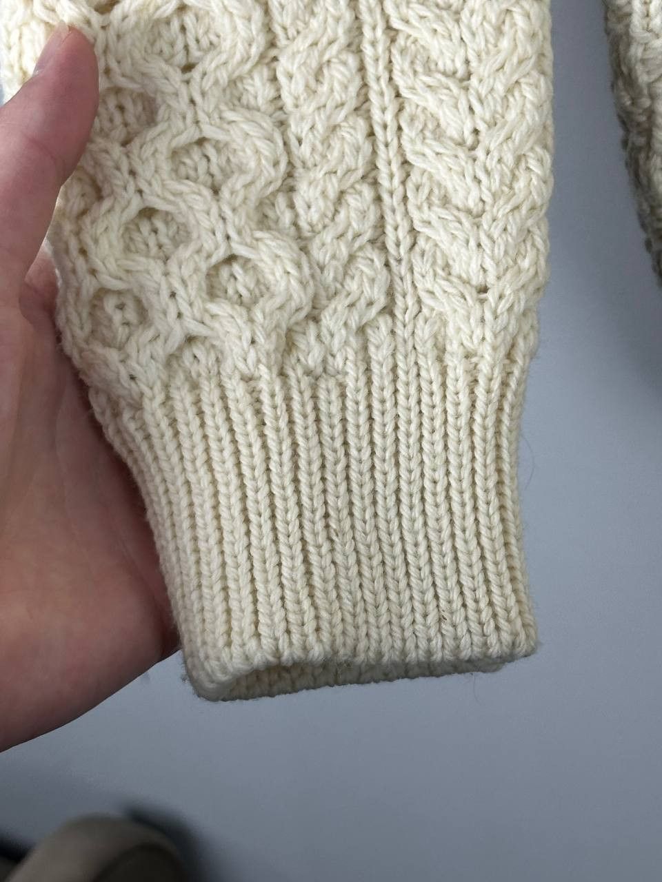 Vintage Irelandseye Sweater Cable Knit Fisherman Made in Ireland Size US S / EU 44-46 / 1 - 9 Thumbnail