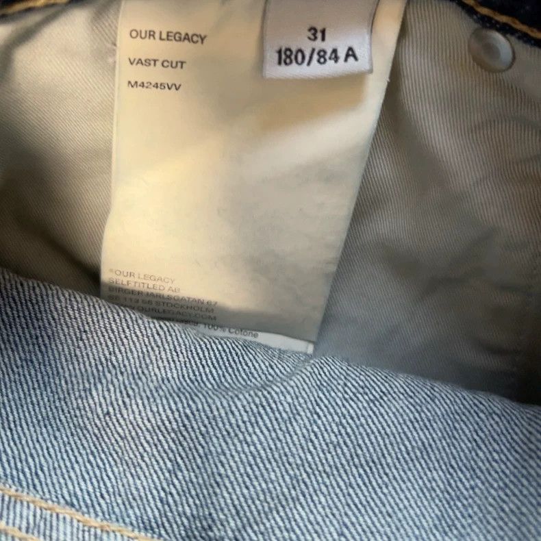 Our Legacy Our Legacy Loose high waist vintage rubber ripped water-wa Size US 31 - 6 Thumbnail
