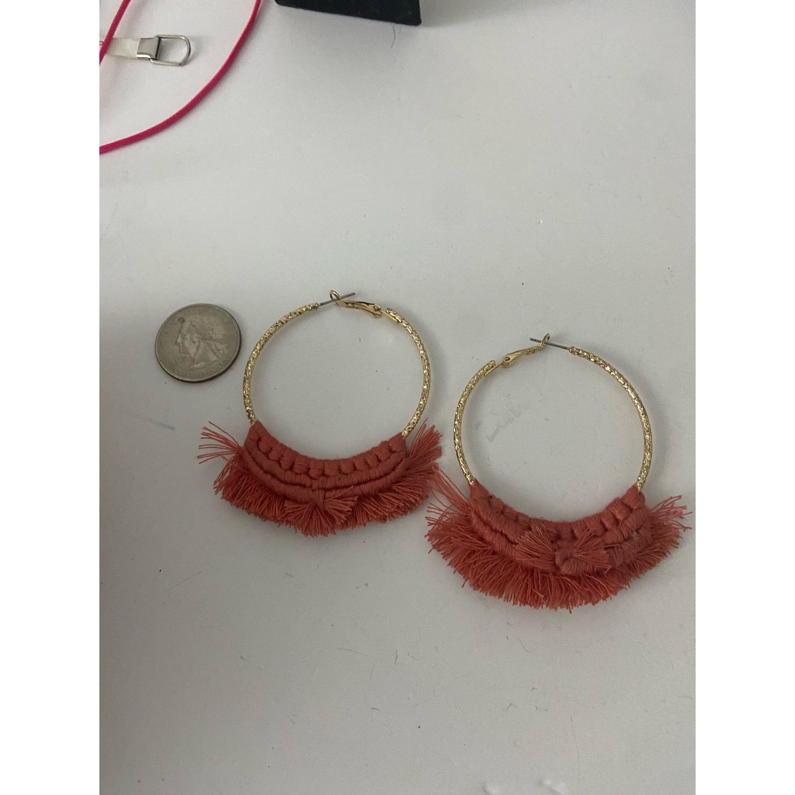 Other macrame hoop earrings Size ONE SIZE - 2 Thumbnail