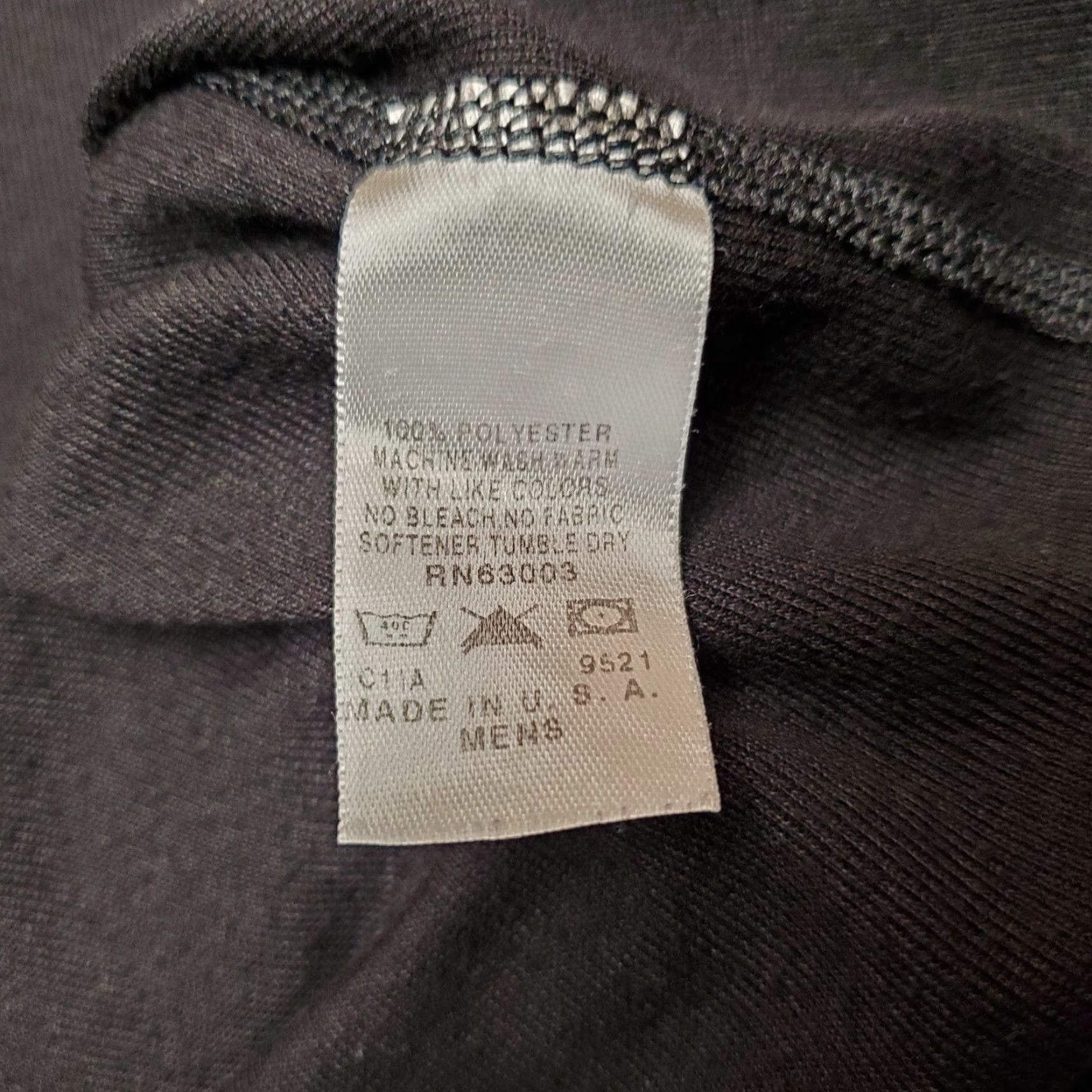 Vintage Polarmax Shirt Mens L Black 100% Polyester Long Sleeve TEE Made in USA Size US L / EU 52-54 / 3 - 5 Thumbnail