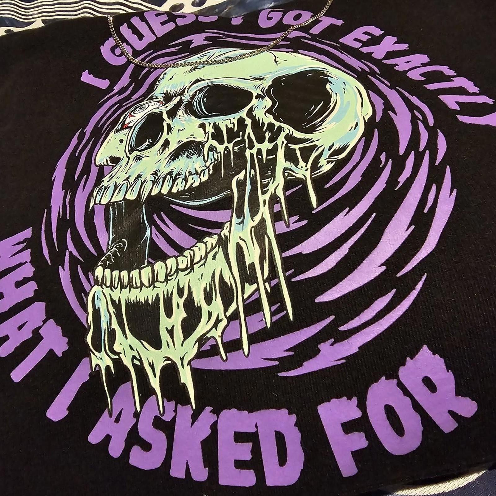 Broken Promises Co. Broken Promises Co. Women's Black and Purple Hoodie Size L / US 10 / IT 46 - 6 Thumbnail