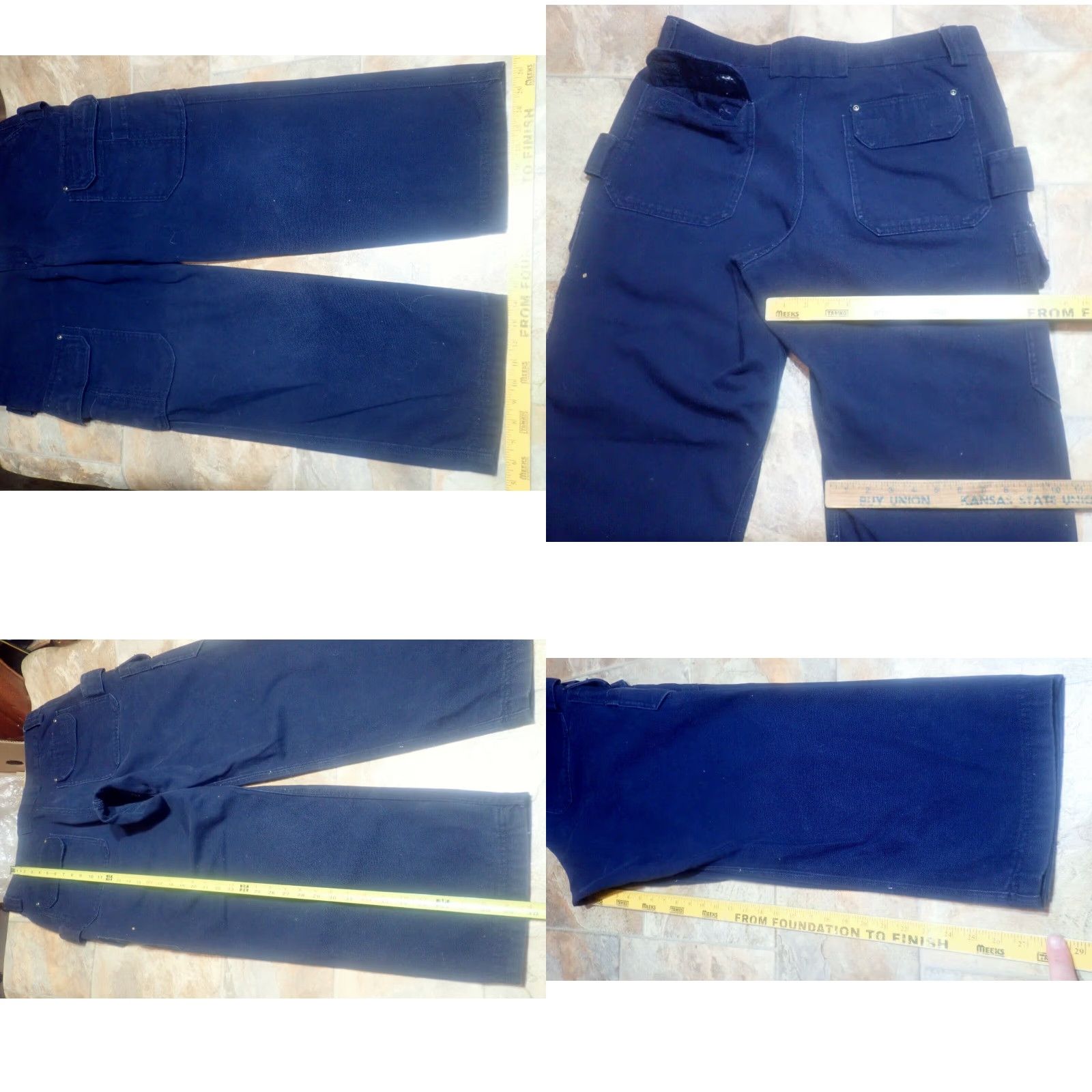 Duluth Trading Company Vintage Duluth Trading Co Mens Cargo Pants Size 36x27 Heavy Navy Canvas Relaxed Fit Workwear Size US 36 / EU 52 - 8 Thumbnail