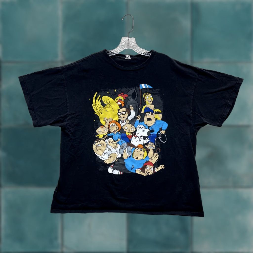 Delta VINTAGE Family Guy T-Shirt 2XL XXL Adult Swim Graphic Cartoon Funny Promo Black Unisex Shirt XXXL? Size US XXL / EU 58 / 5 - 1 Thumbnail