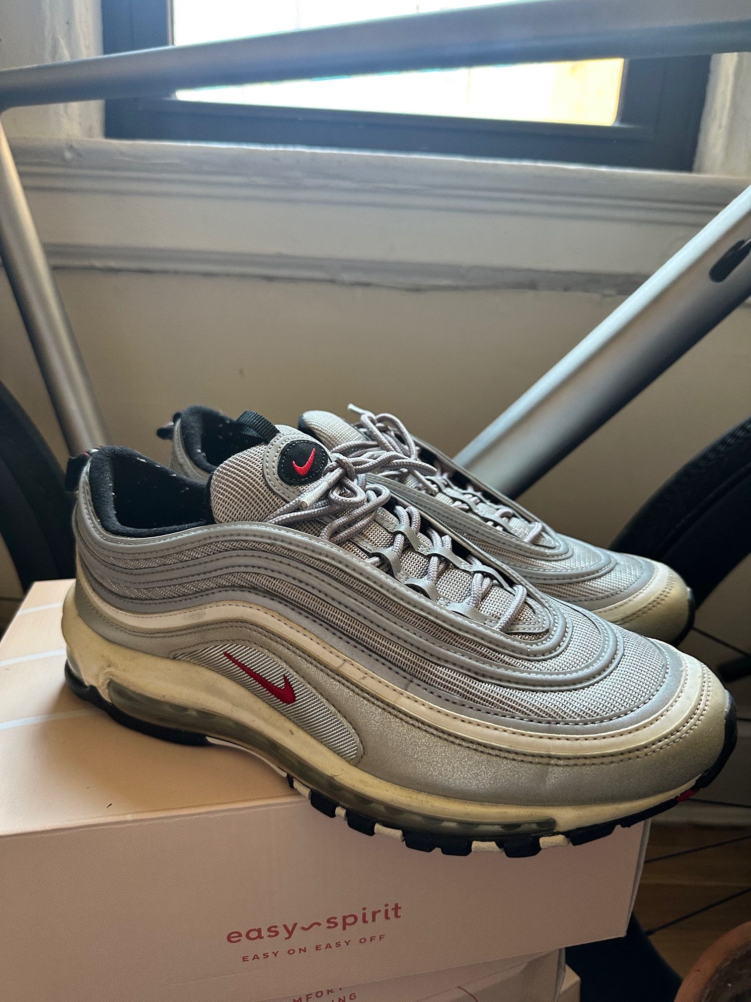 Nike Men's Nike Air Max 97 OG QS 2017 Silver Bullet Size 11.5 Size US 11.5 / EU 44-45 - 3 Thumbnail