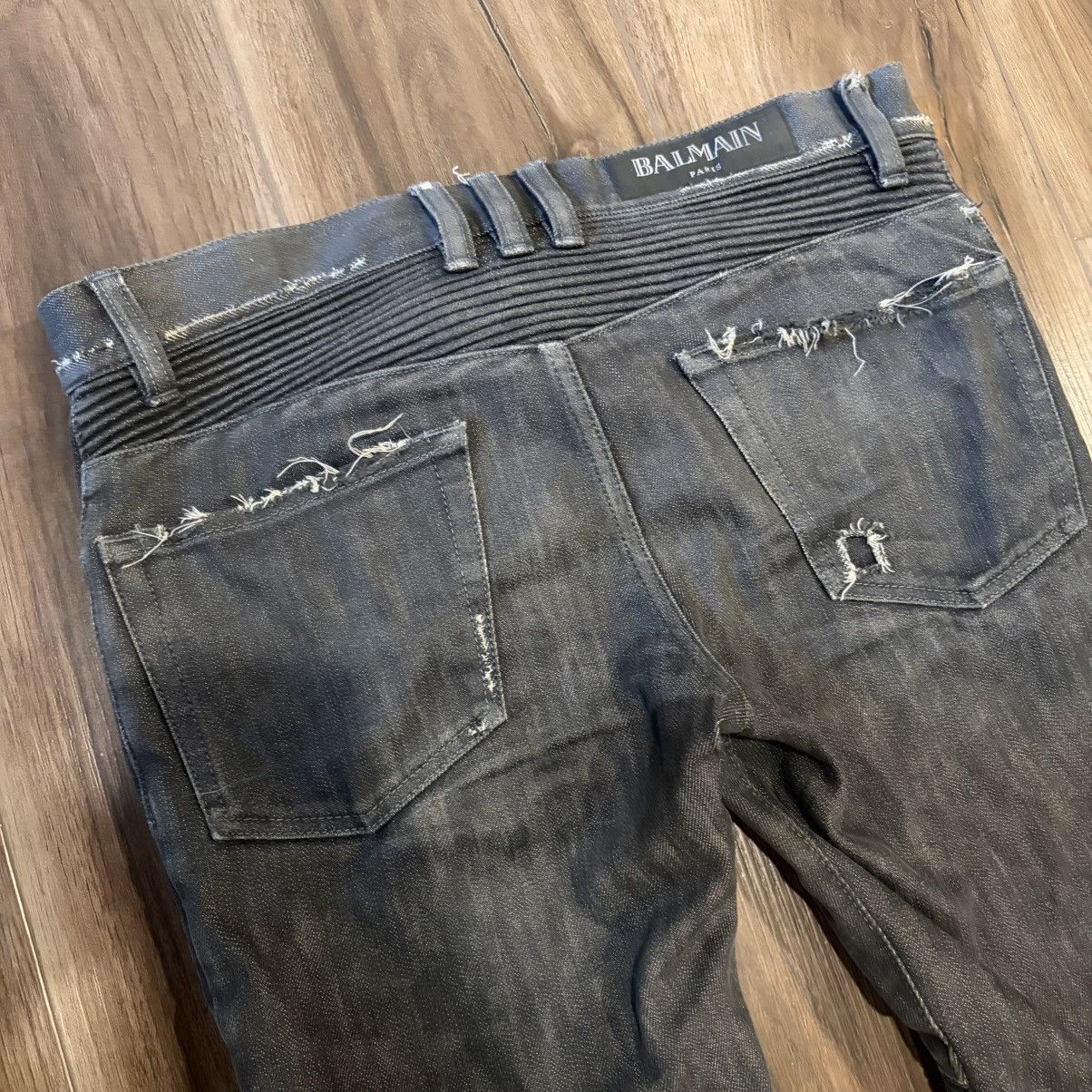 Balmain Balmain ripped biker denim Size US 30 / EU 46 - 6 Thumbnail