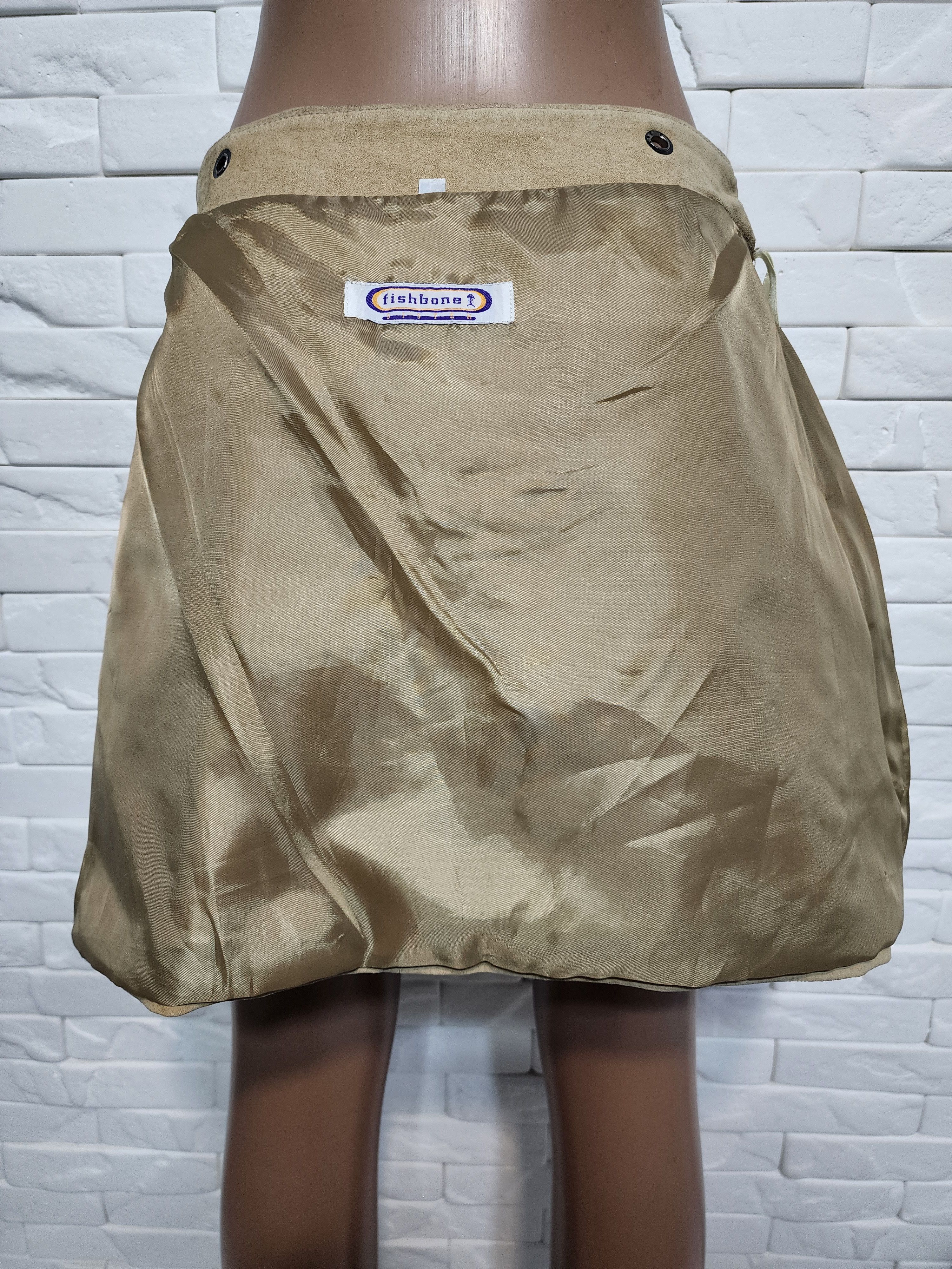 Other Brown Suede Leather Mini Skirt: Size 29" - 9 Thumbnail