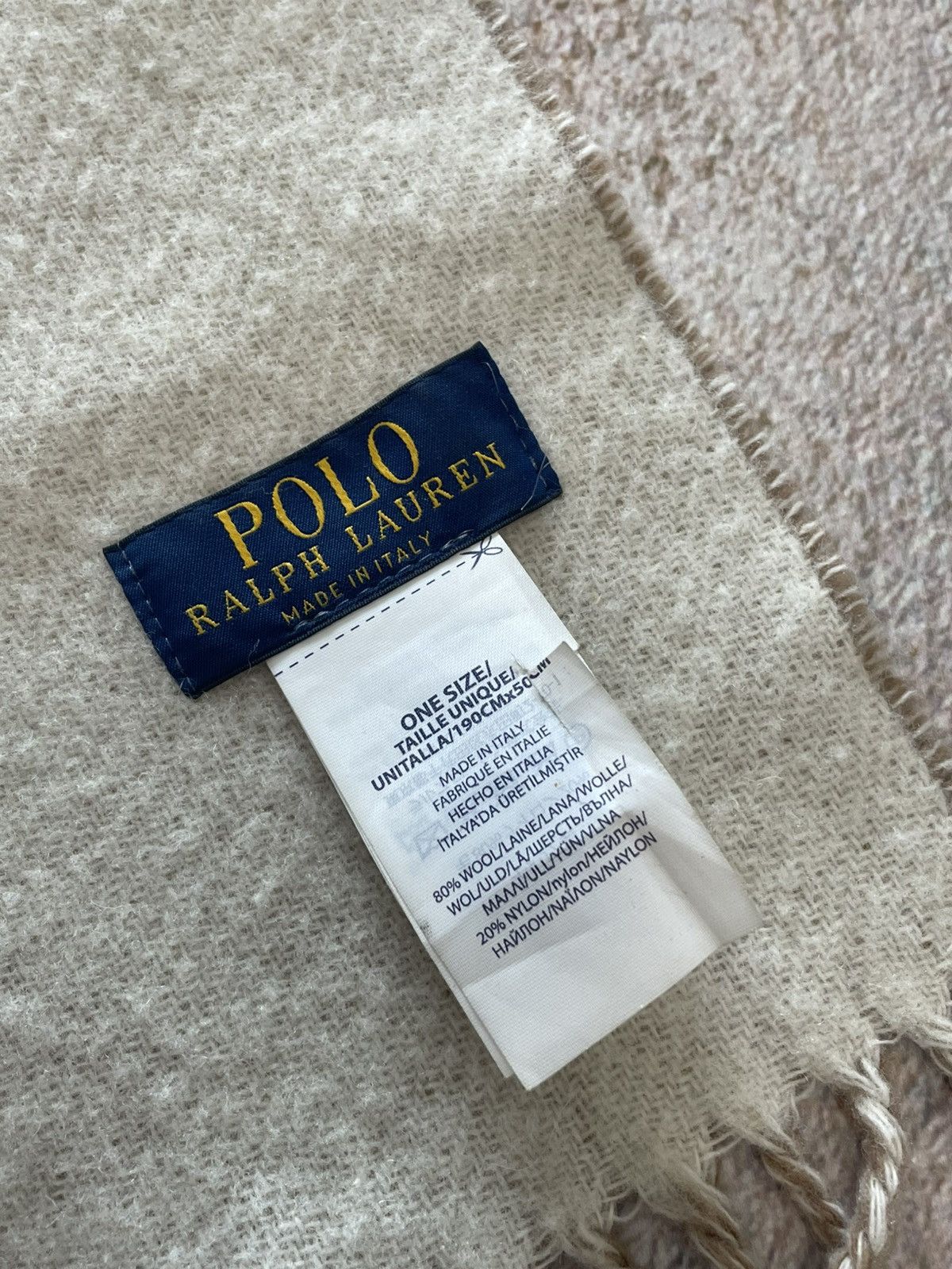 Polo Ralph Lauren Polo Ralph Lauren Big Logo Long Wool Scarf Size ONE SIZE - 5 Thumbnail