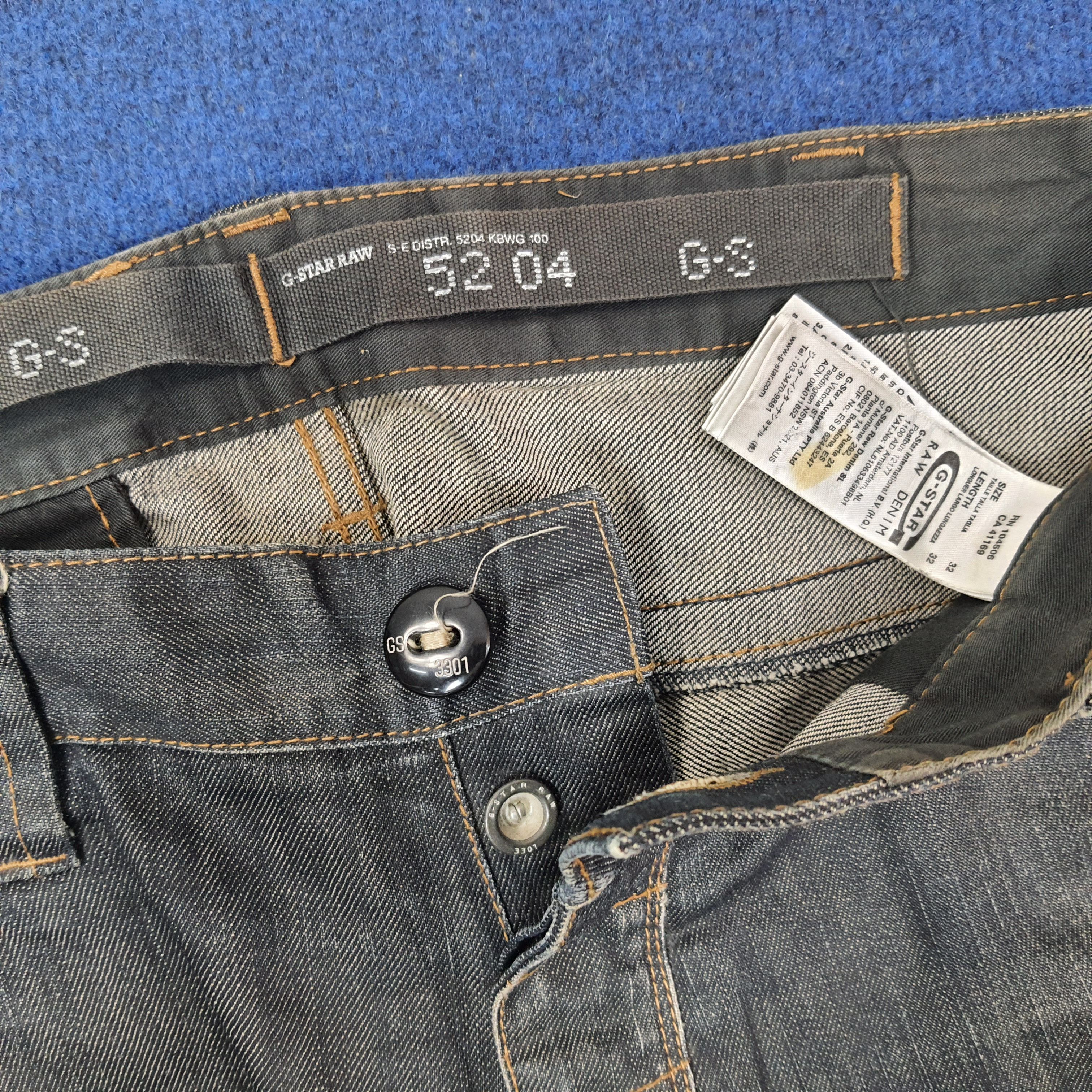 G-Star Vintage G-Star Raw Denim 3301 Denim Pants C228N15 Size US 32 / EU 48 - 8 Thumbnail