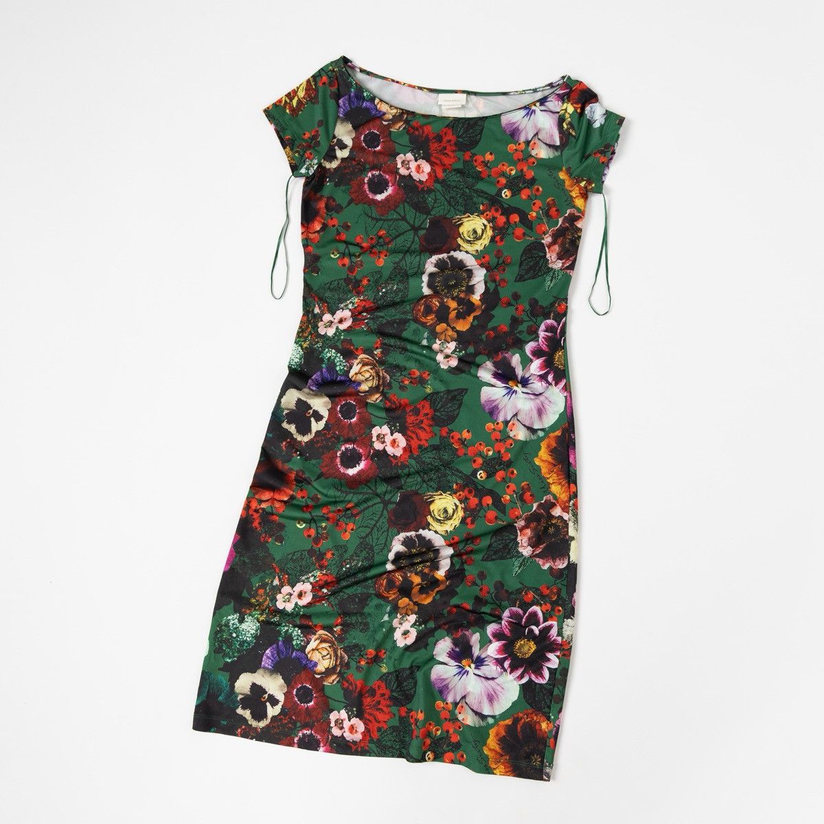 Miss Sixty Miss Sixty Womens Floral Knee Length Dress Green Bodycon Size XS / US 0-2 / IT 36-38 - 4 Thumbnail