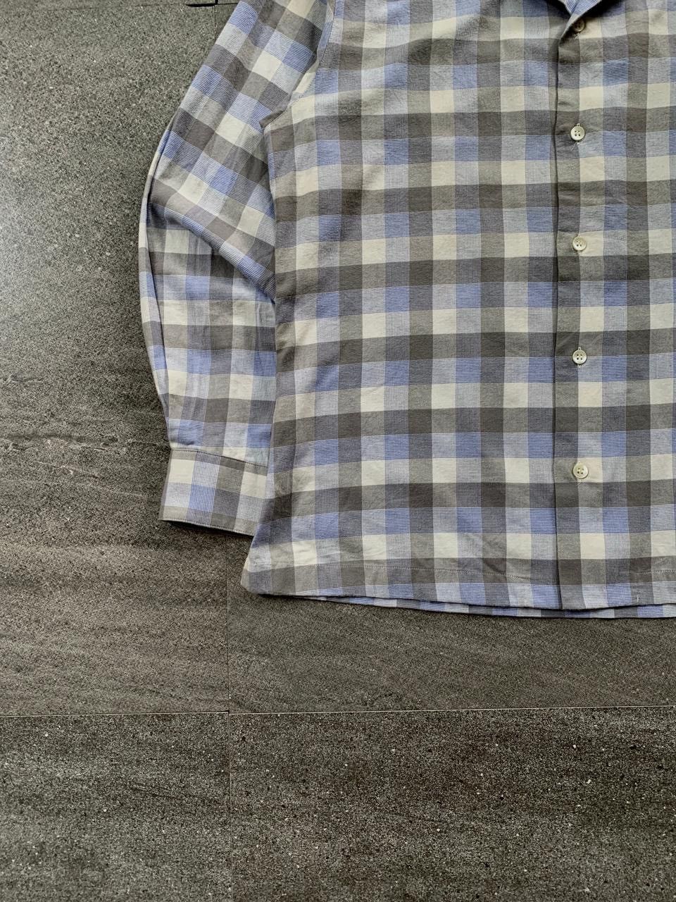 Issey Miyake Plaid Camp Collar Shirts Size US M / EU 48-50 / 2 - 3 Thumbnail