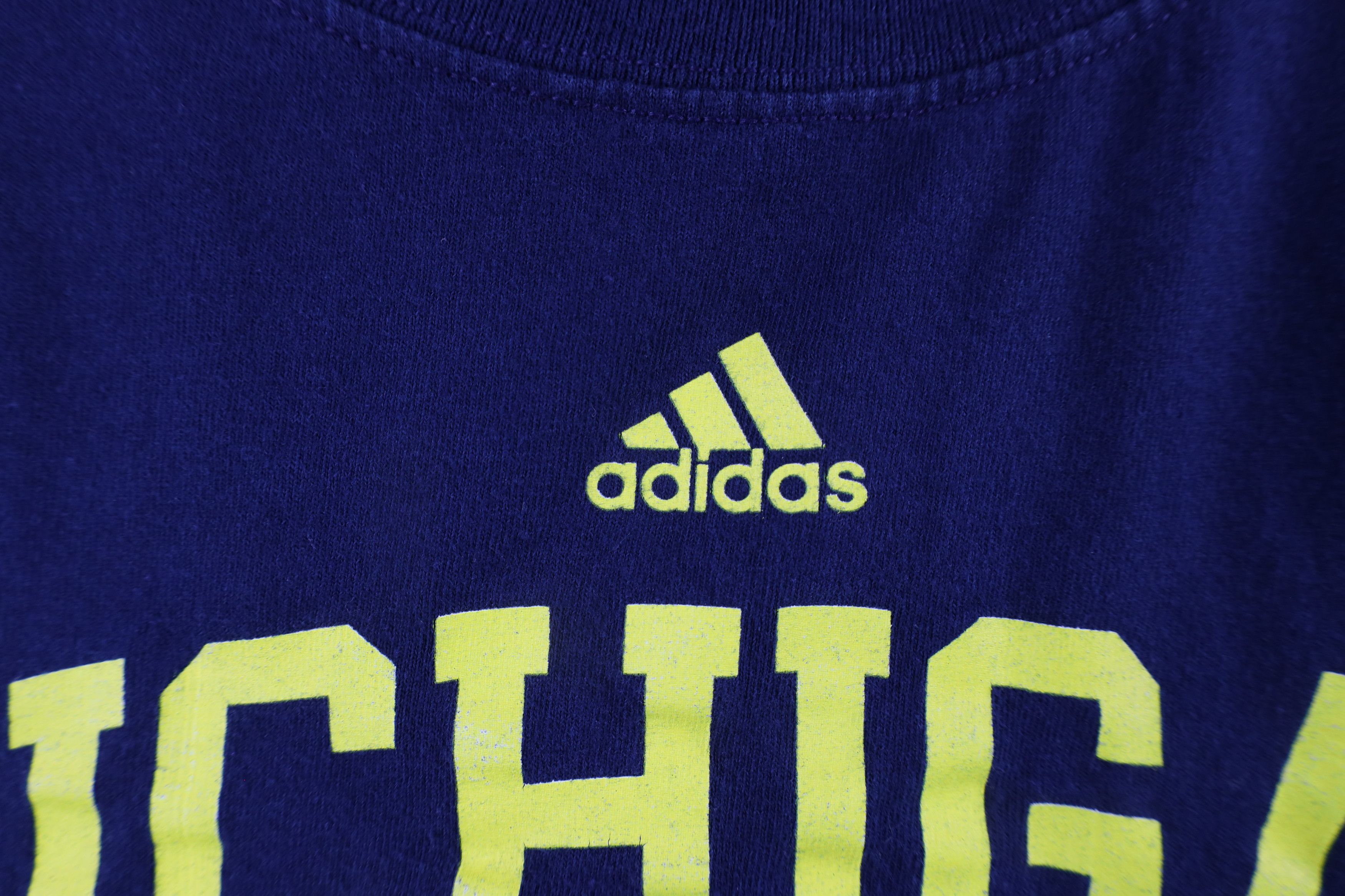 Adidas × Vintage Vintage Adidas University of Michigan Hockey T-Shirt Size US XL / EU 56 / 4 - 5 Thumbnail