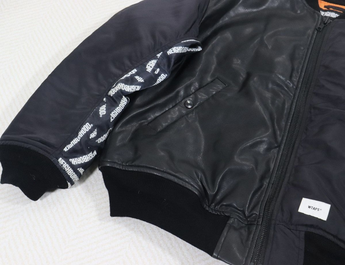 ジャケット・アウター wtaps neighborhood ma-1 WTAPS x Neighborhood 25th Anniversary MA-1 Jacket Black Size-02