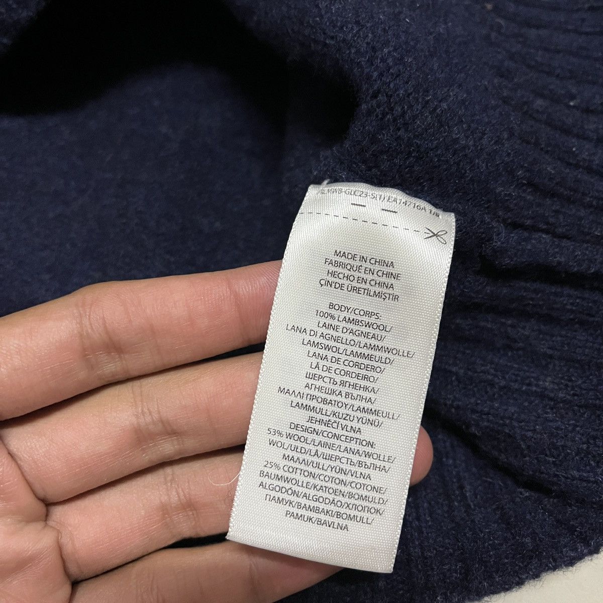 Polo Ralph Lauren × Ralph Lauren × Vintage Iconic Denim Polo Bear Sweaters Size US L / EU 52-54 / 3 - 11 Thumbnail