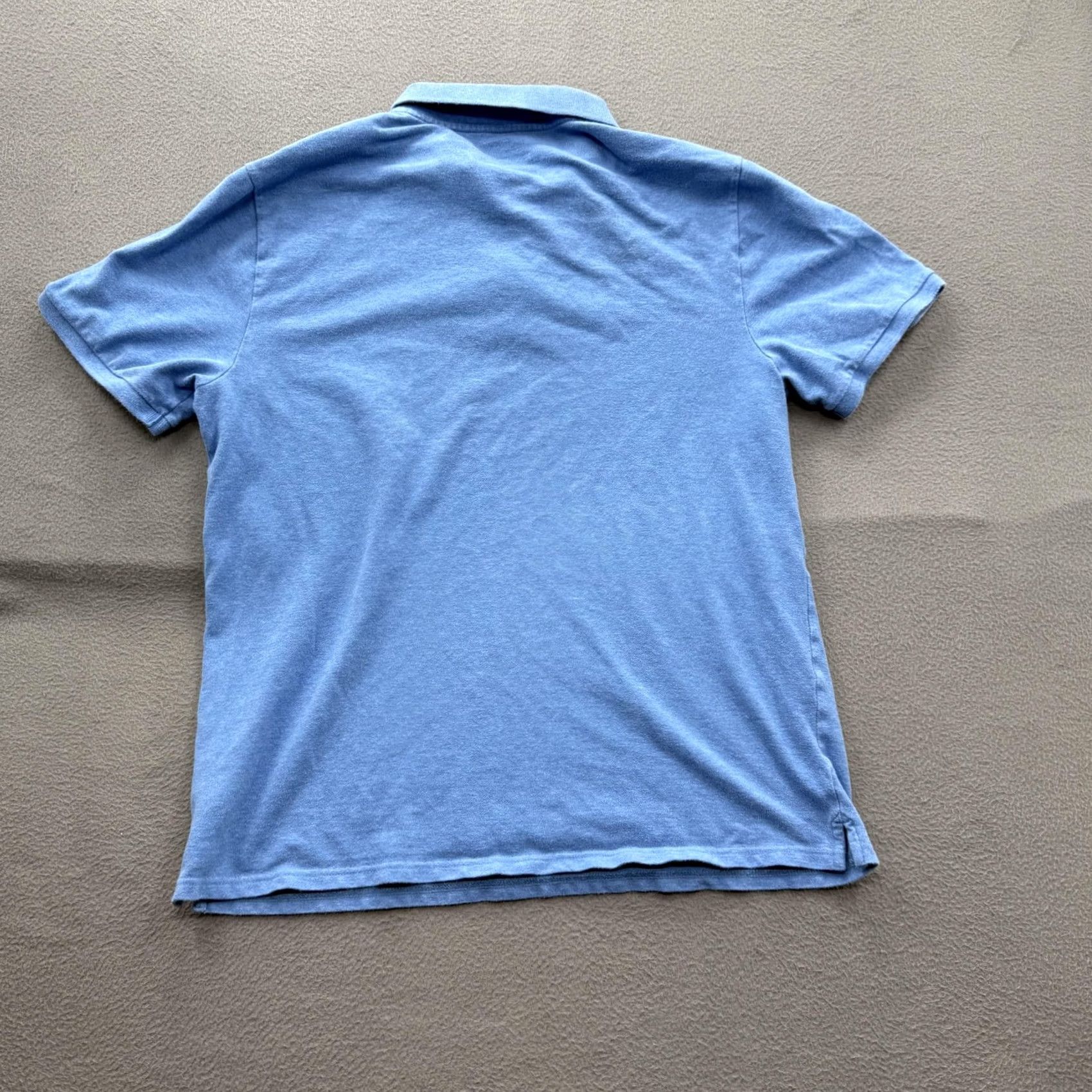 Vineyard Vines Vineyard Vines Polo Shirt Mens M Blue Solid Stretch Cotton Spandex Casual Shirt Size US M / EU 48-50 / 2 - 2 Thumbnail